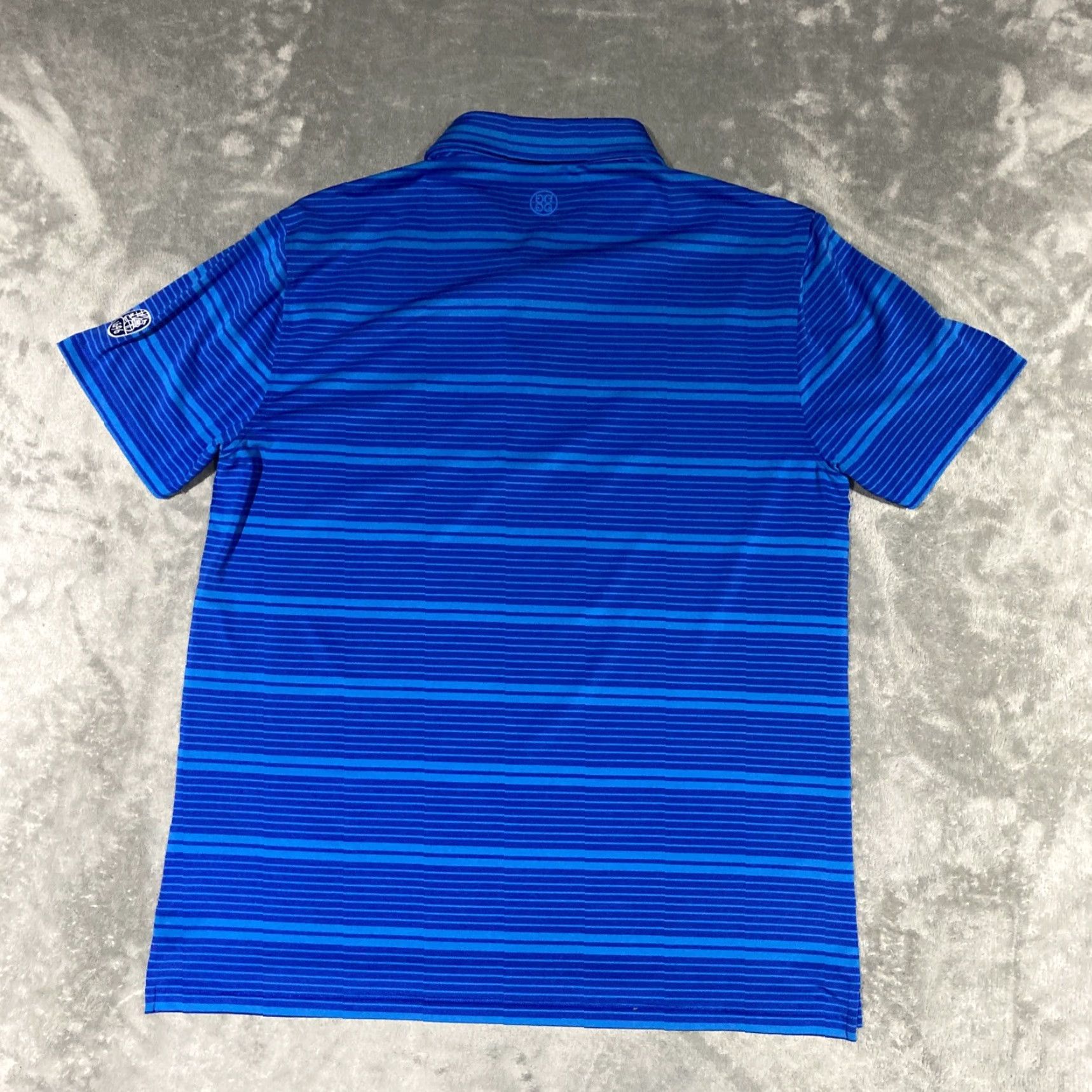 G/FORE G/FORE Polo Shirt Mens L Blue Striped Performance Easy Care Breathable Moisture Wicking Classic Golf Polo Shirt Mens L Blue Striped Size US L / EU 52-54 / 3 - 7 Thumbnail