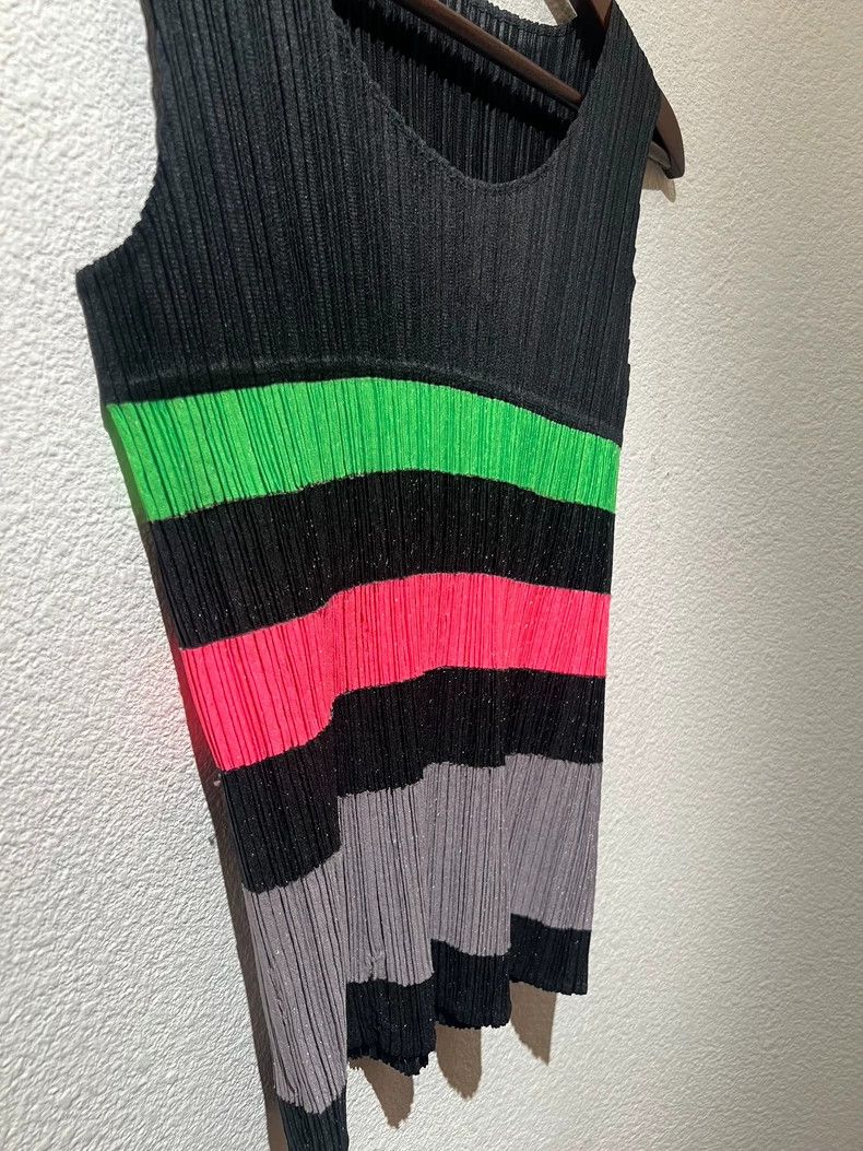 Issey Miyake Issey Miyake Striped pleated vest Size L / US 10 / IT 46 - 3 Thumbnail
