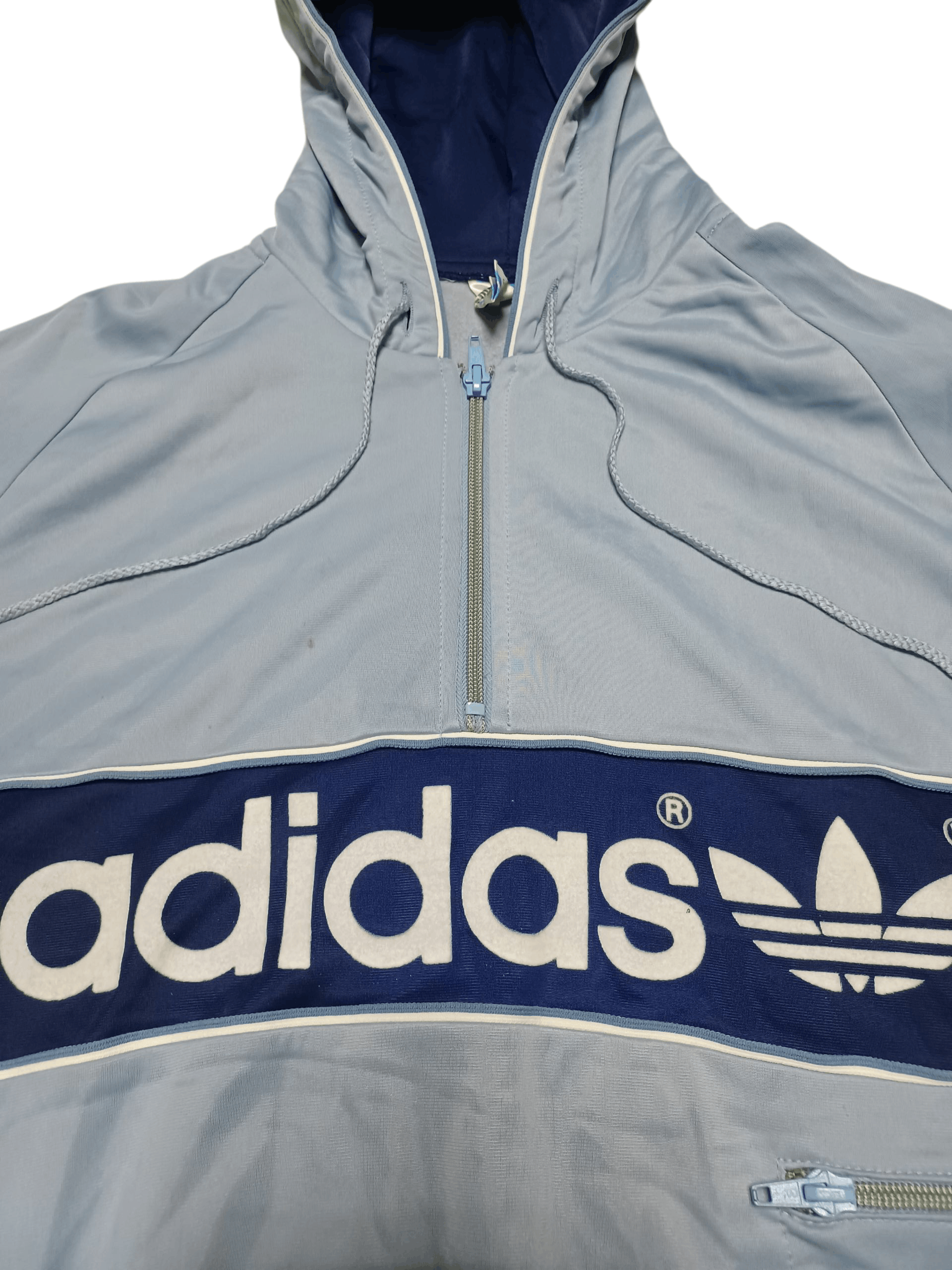 Adidas ADIDAS VINTAGE MADE IN WEST GERMANY BIG LOGO HOODIE Size US S / EU 44-46 / 1 - 2 Thumbnail