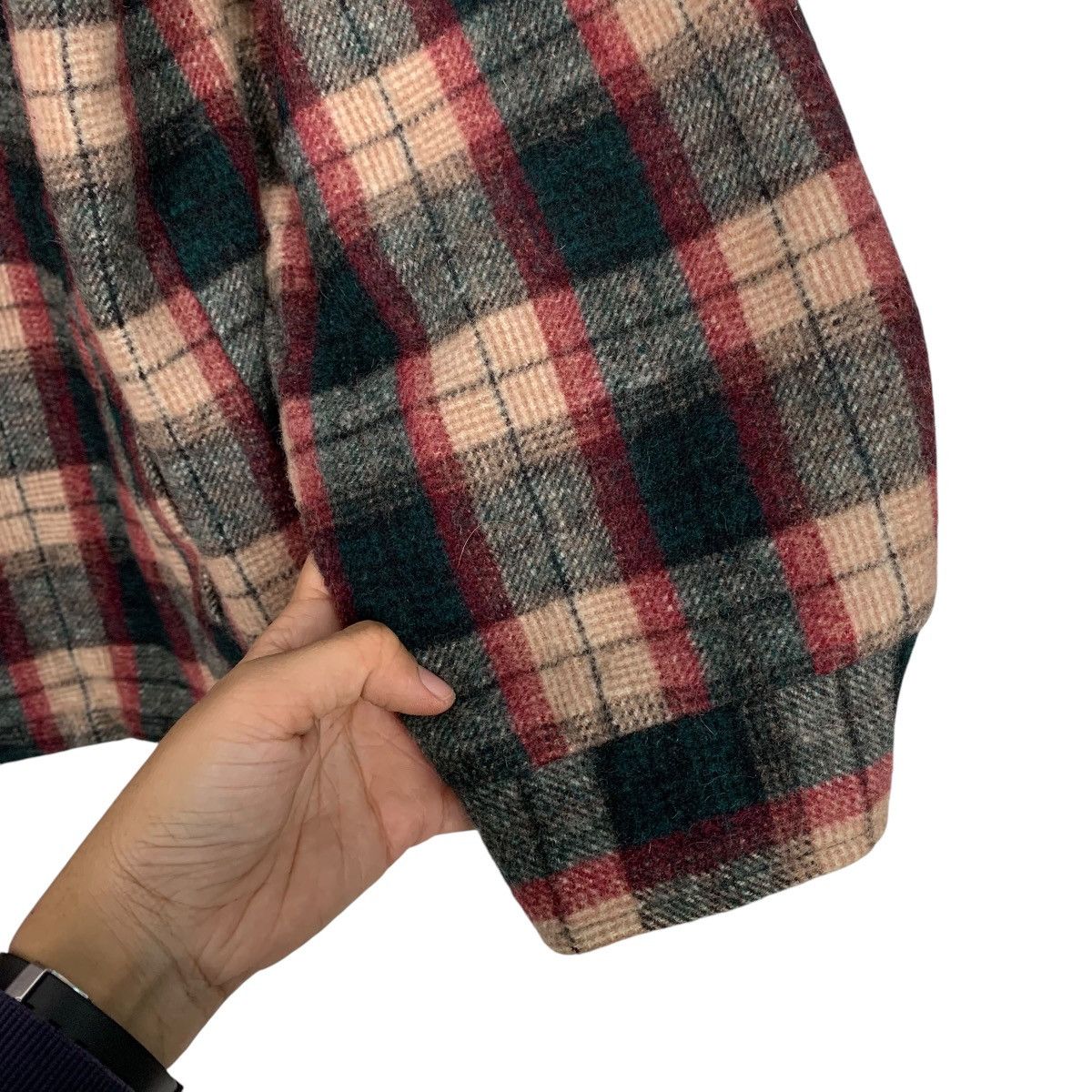 Japanese Brand Vintage Kentucky Cardinal Tartan Wool Jacket Size US L / EU 52-54 / 3 - 13 Thumbnail
