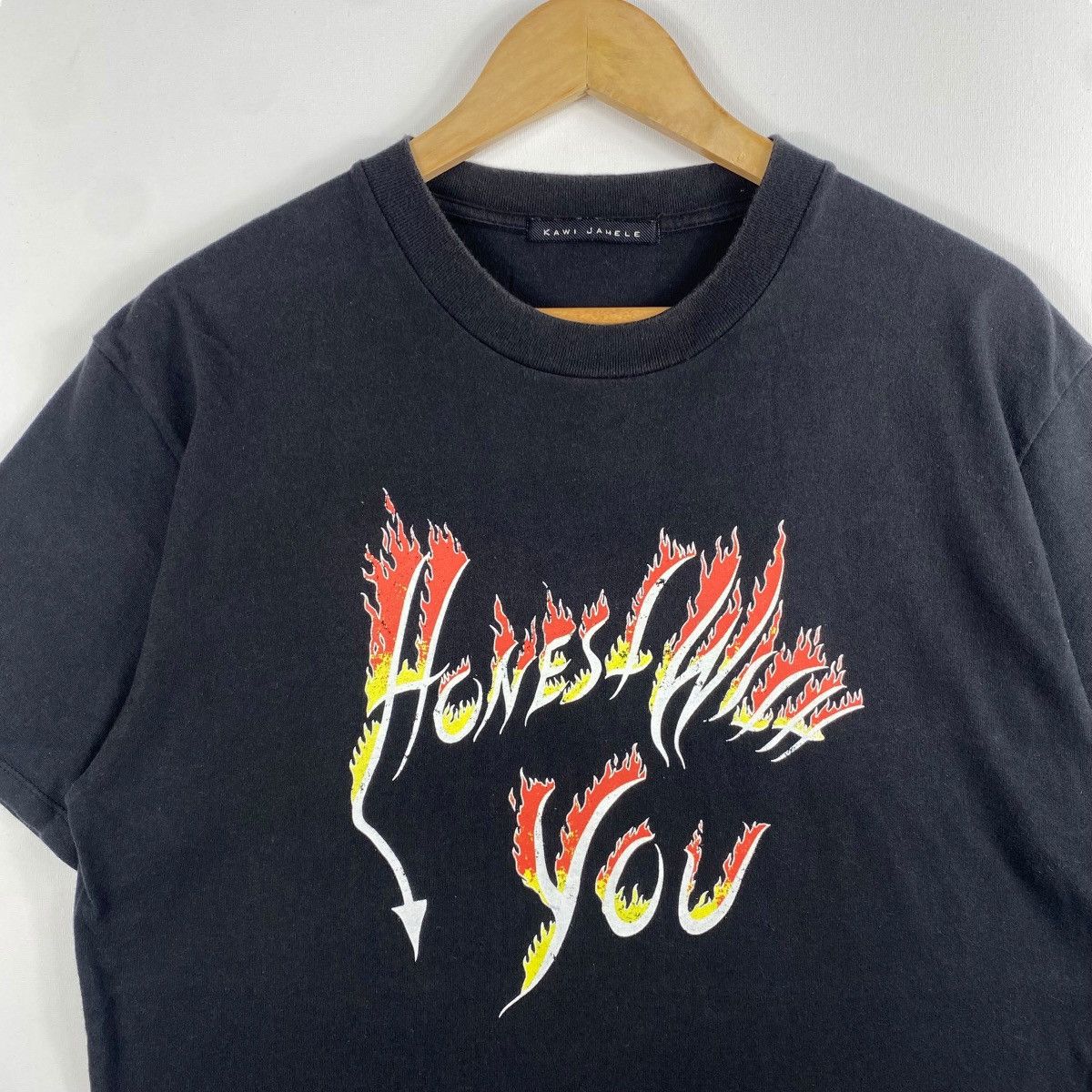 Designer × Japanese Brand KAWI JAMELE Honest With You Flame Graphic Tee Shirt Size US M / EU 48-50 / 2 - 2 Thumbnail