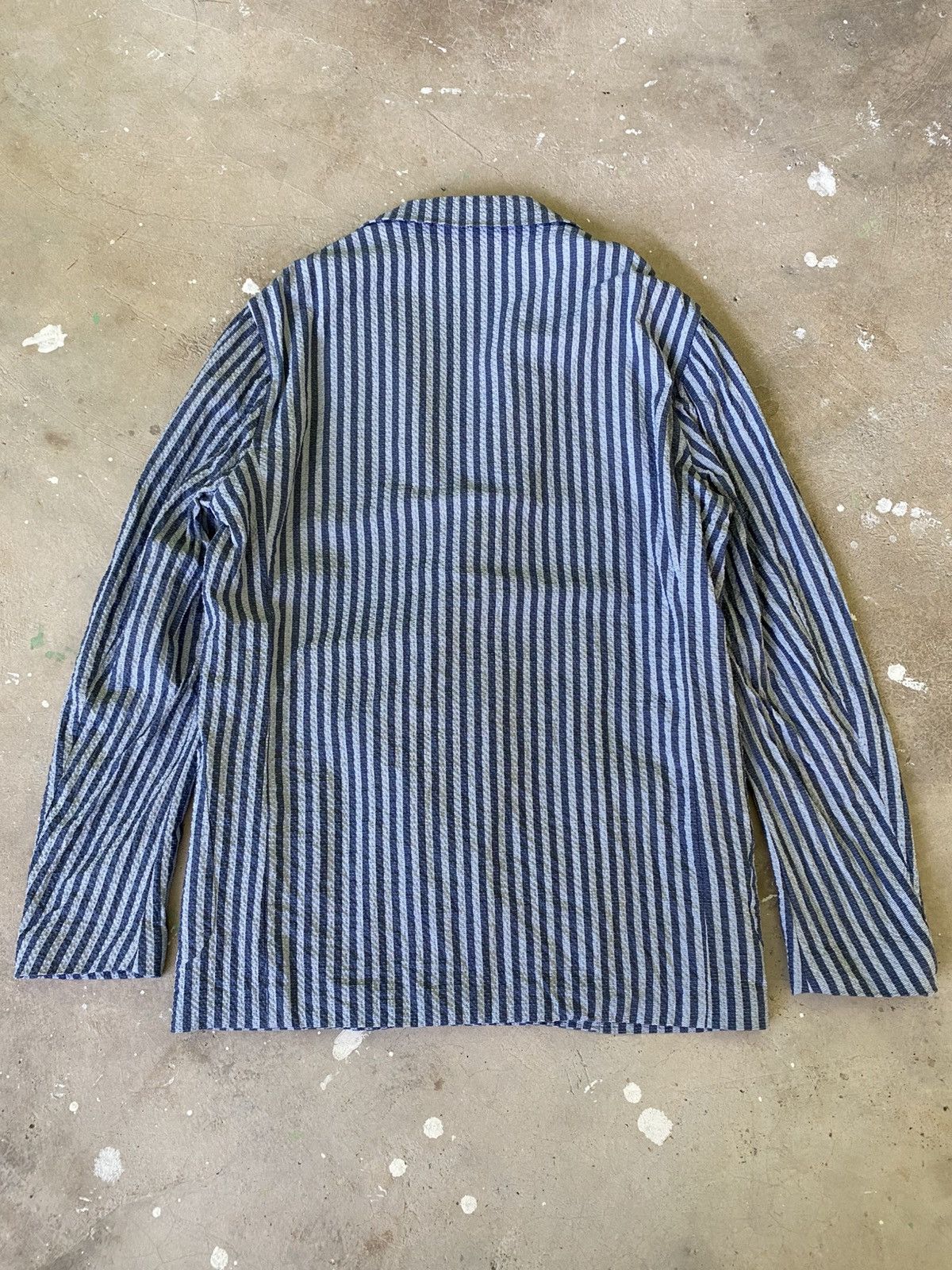 Ring Jacket Ring Jacket Japan Seersucker Stripe Blazer Size 50 Size US M / EU 48-50 / 2 - 11 Thumbnail