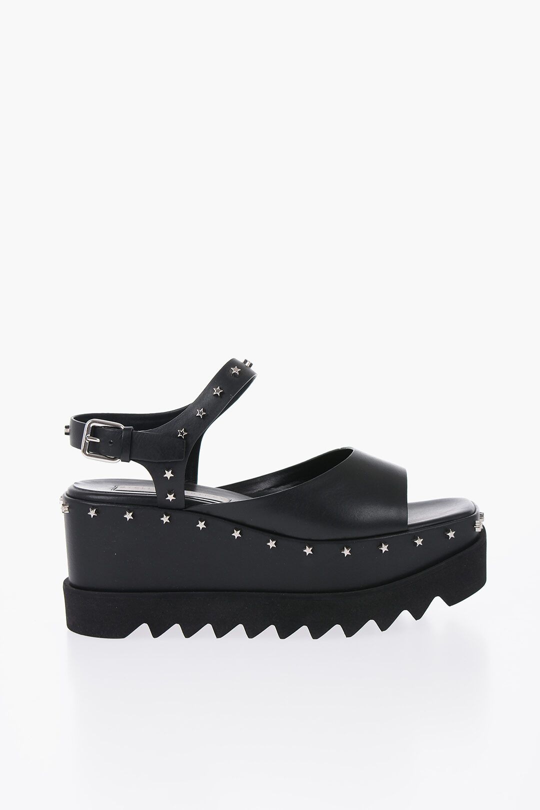 Stella McCartney og1mm0824 Sandlas With Star Studs in Black Size US 8 / IT 38 - 1 Thumbnail
