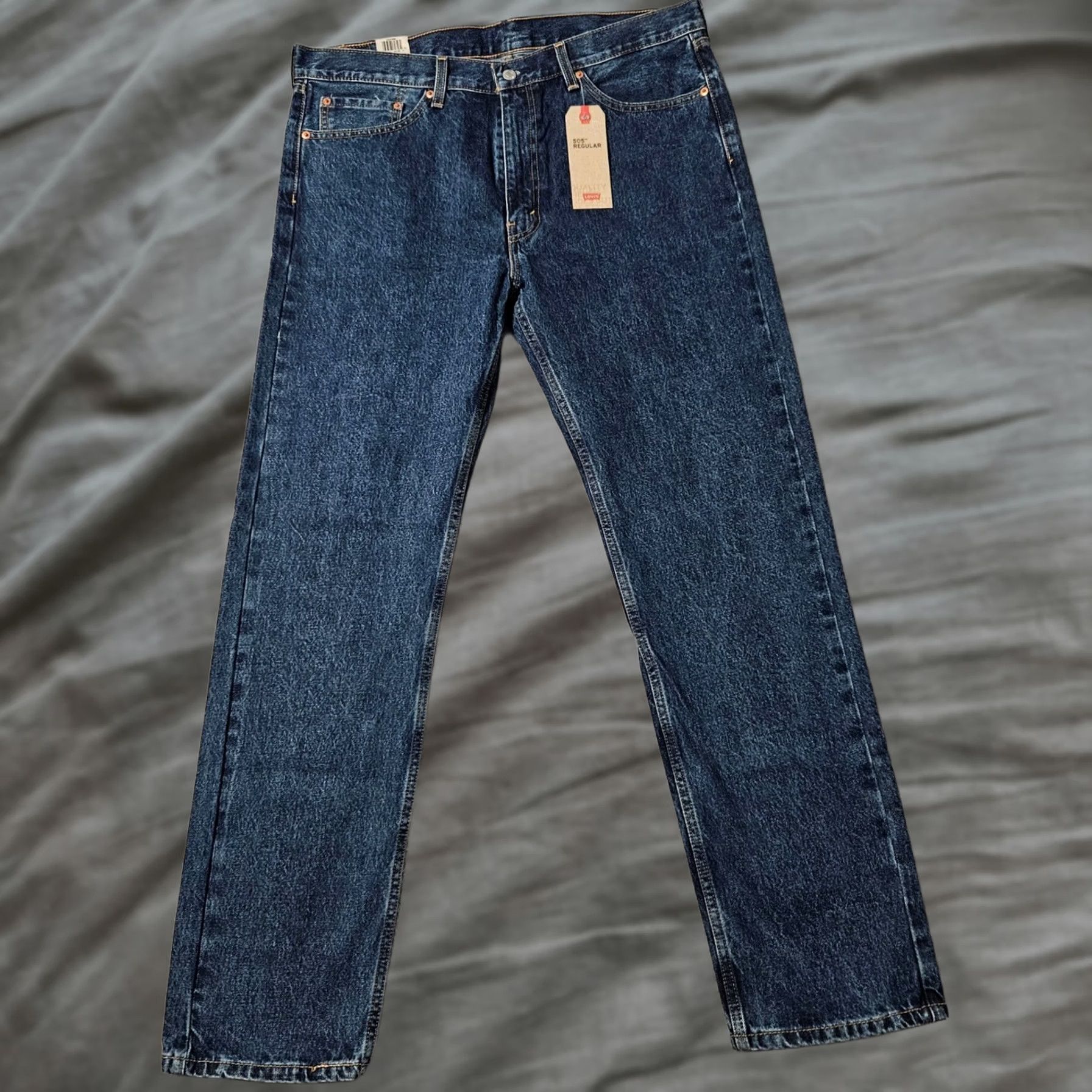 Levi's Levi's Jeans Regular Blue 38x34 Dark Wash 100% Cotton Mens Size US 38 / EU 54 - 1 Thumbnail