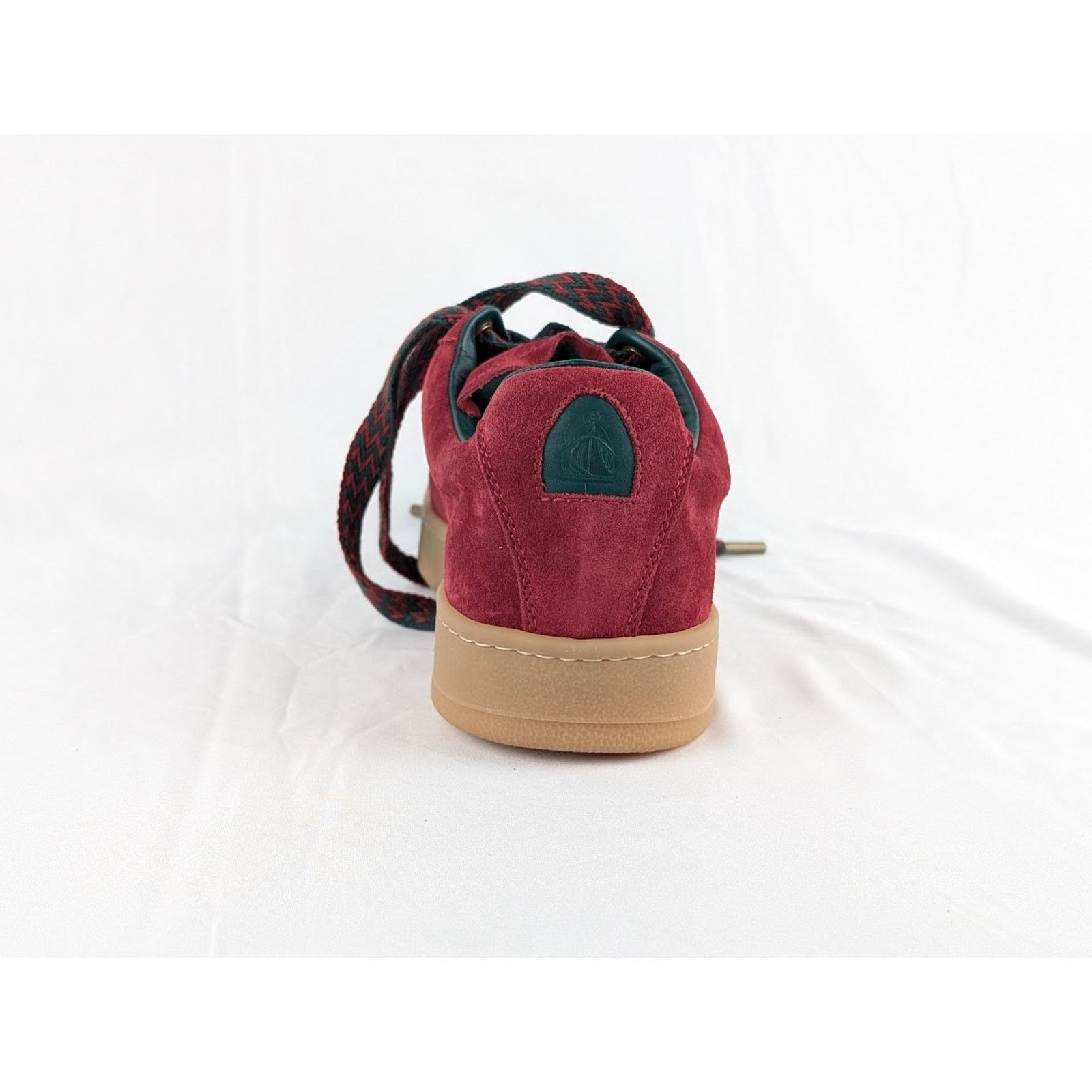Lanvin o1rshd1 Lite Curb Low-Top Sneakers in Burgundy & Dark Green Size US 9 / EU 42 - 6 Thumbnail