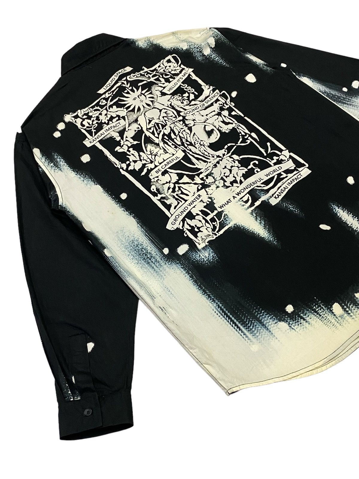 Kansai Yamamoto Rare🔥Kansai Impac Art Long Sleeve Shirts Button Ups Size US L / EU 52-54 / 3 - 20 Thumbnail