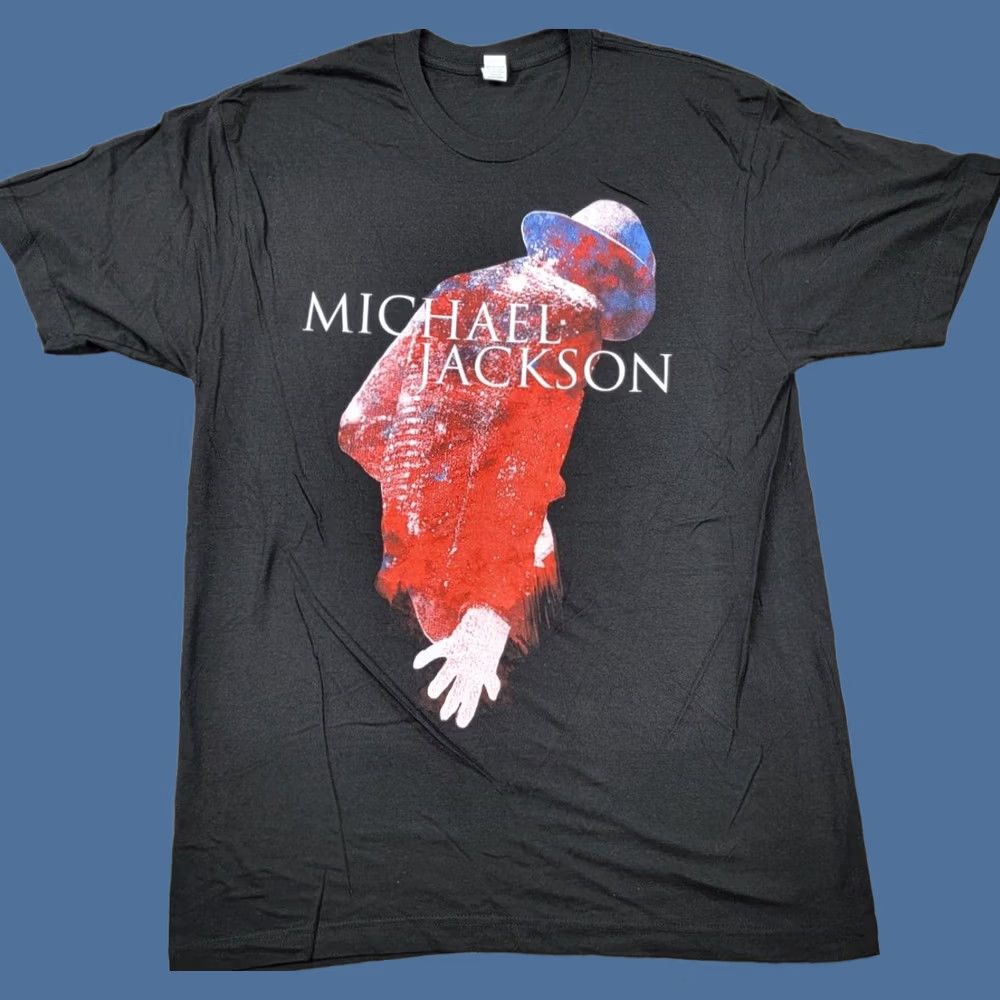 Tultex Michael Jackson Shirt Adult Large Black Logo Tee 2009 Tultex Graphic Print Crew Neck Short Sleeve Men Rock Music Size US L / EU 52-54 / 3 - 1 Thumbnail