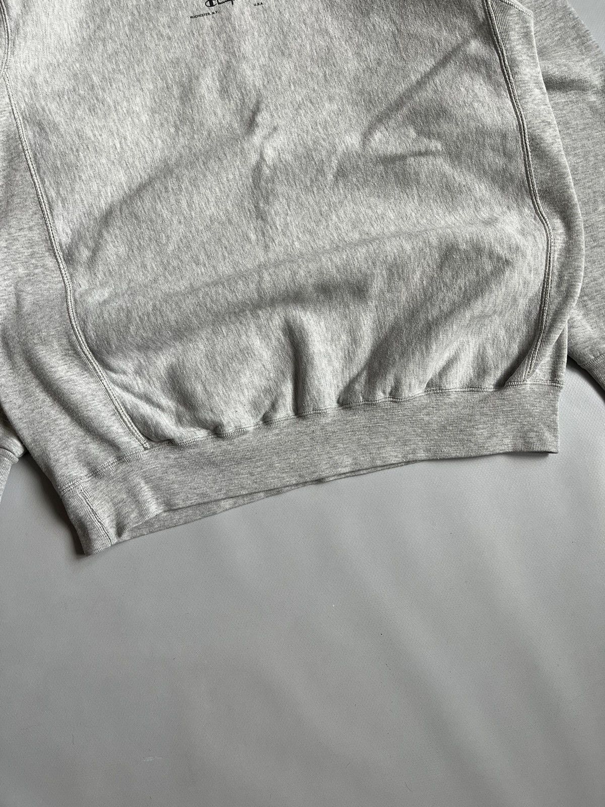 Champion × Vintage Vintage 90s Champion Usa Know How Men Grey Boxy Sweatshirt Size US M / EU 48-50 / 2 - 11 Thumbnail