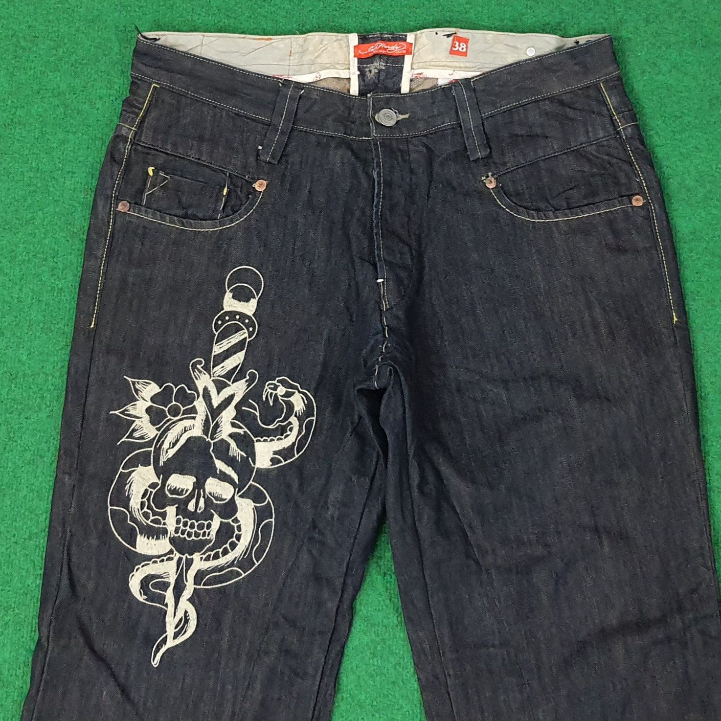 Ed Hardy Vintage Ed Hardy by Christian Audigier Jeans C258N15 Size US 38 / EU 54 - 2 Thumbnail