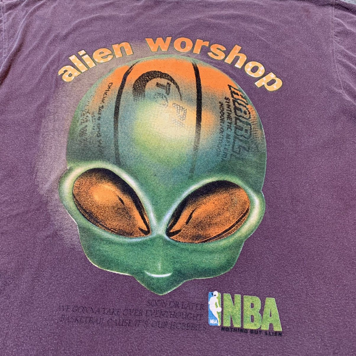 Alien Workshop × NBA × Vintage Vintage 90s Alien Workshop nba with Back hit Size US XXL / EU 58 / 5 - 4 Thumbnail