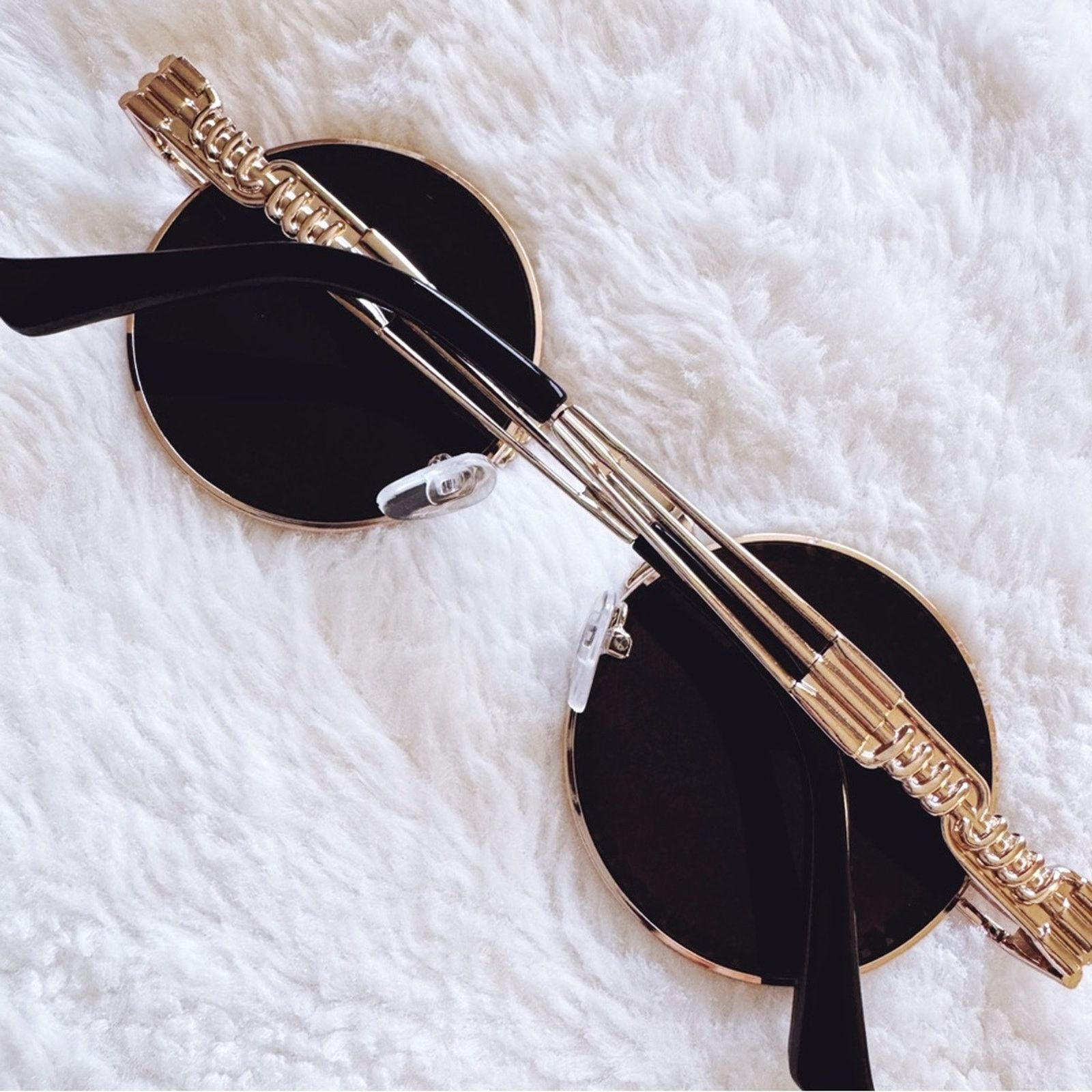 Other Kate Black Round Sunglasses Size ONE SIZE - 14 Thumbnail