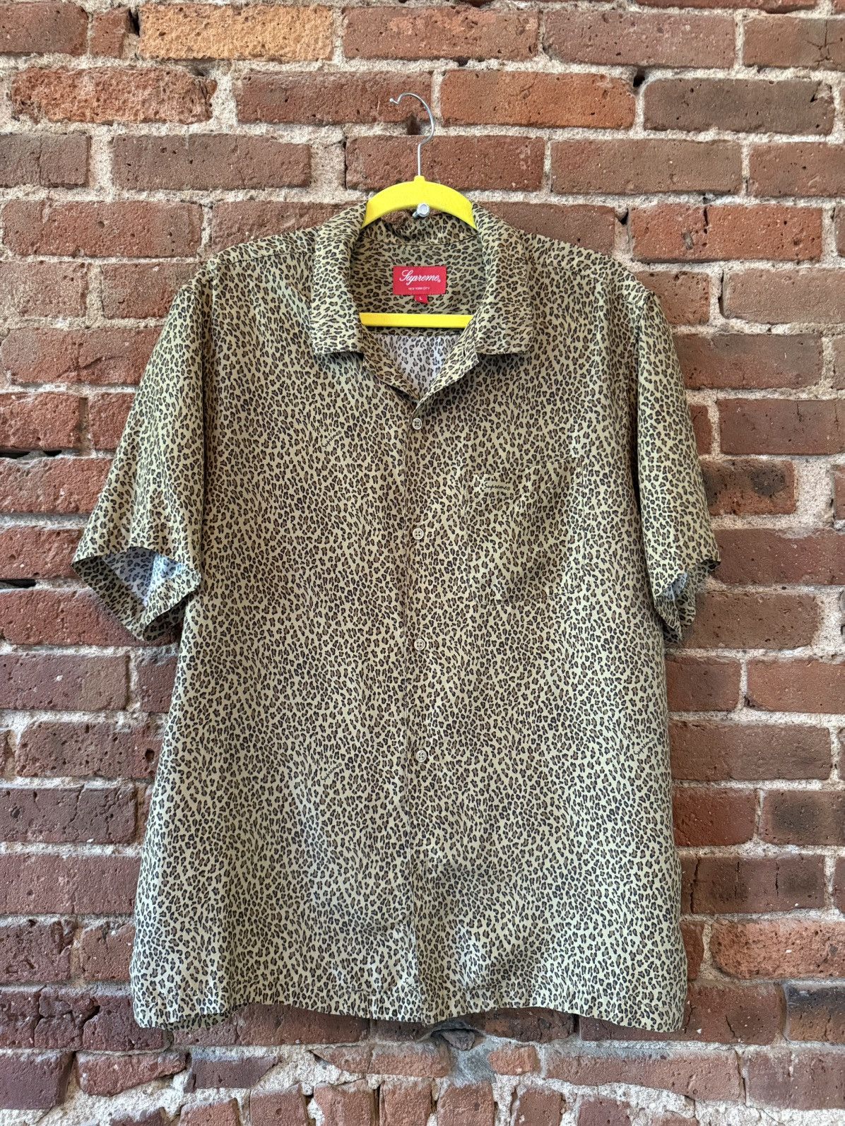 Supreme Supreme Leopard Silk S/S Shirt | Grailed