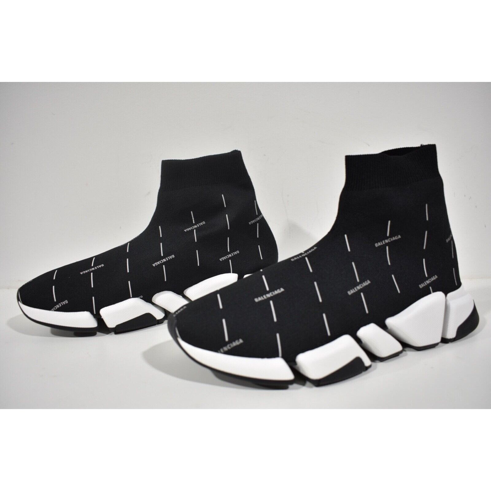 Balenciaga Balenciaga Mens Speed 2.0 Sock Black White All Over Size US 10 / EU 43 - 10 Thumbnail