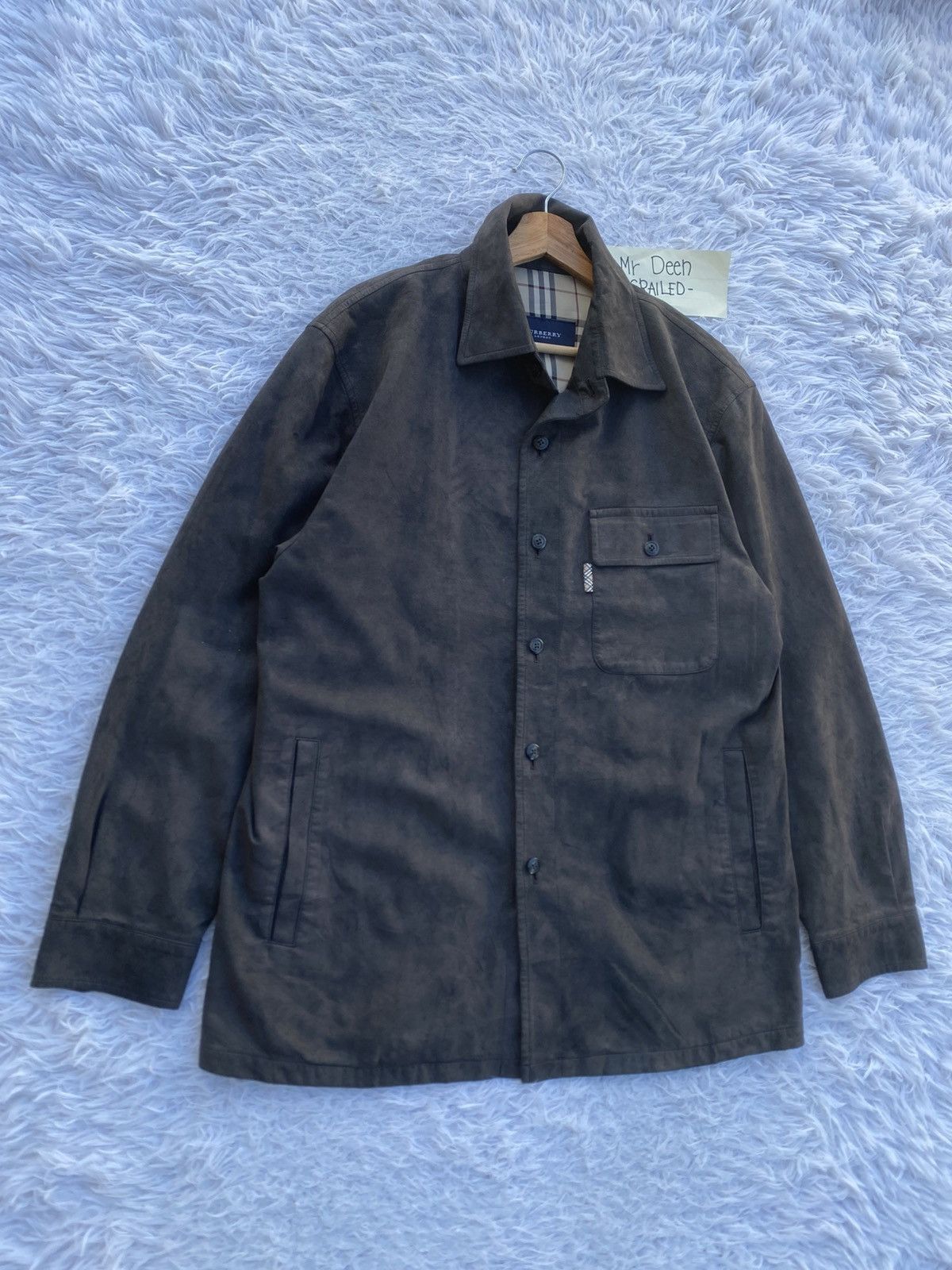 Burberry Rare Vintage Burberry Leather Jacket Size US L / EU 52-54 / 3 - 2 Thumbnail