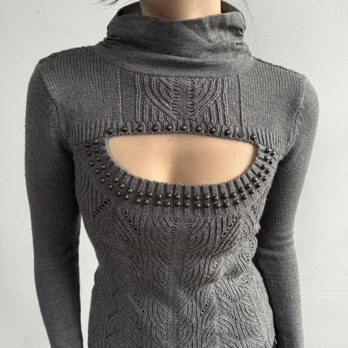 Morgan De Toi Morgan De Toi Grey Sweater Size S / US 4 / IT 40 - 2 Thumbnail