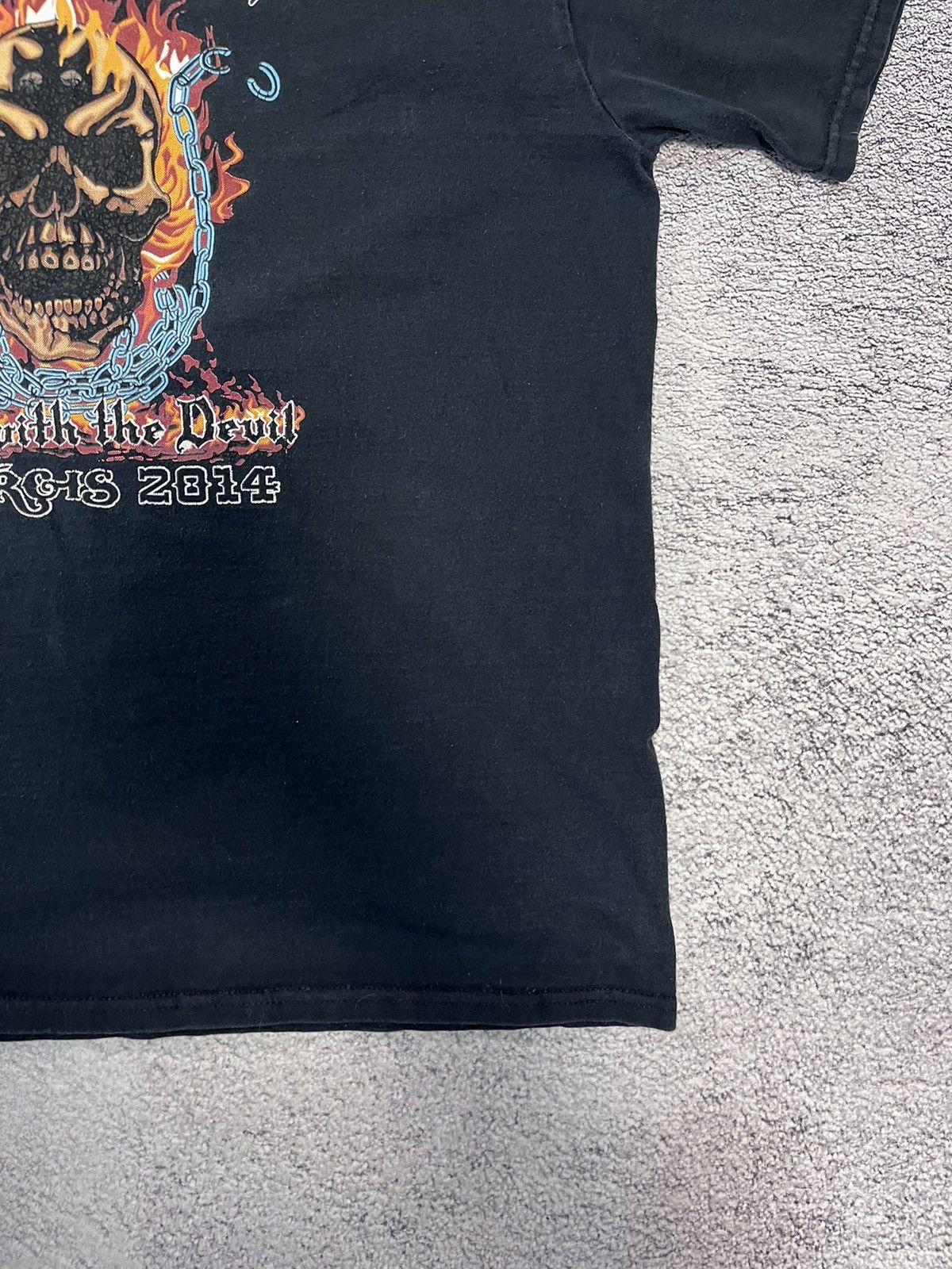 Vintage Fruit Of The Loom Mens T- Shirt Hellrider Vintage 2014 Size US M / EU 48-50 / 2 - 5 Thumbnail