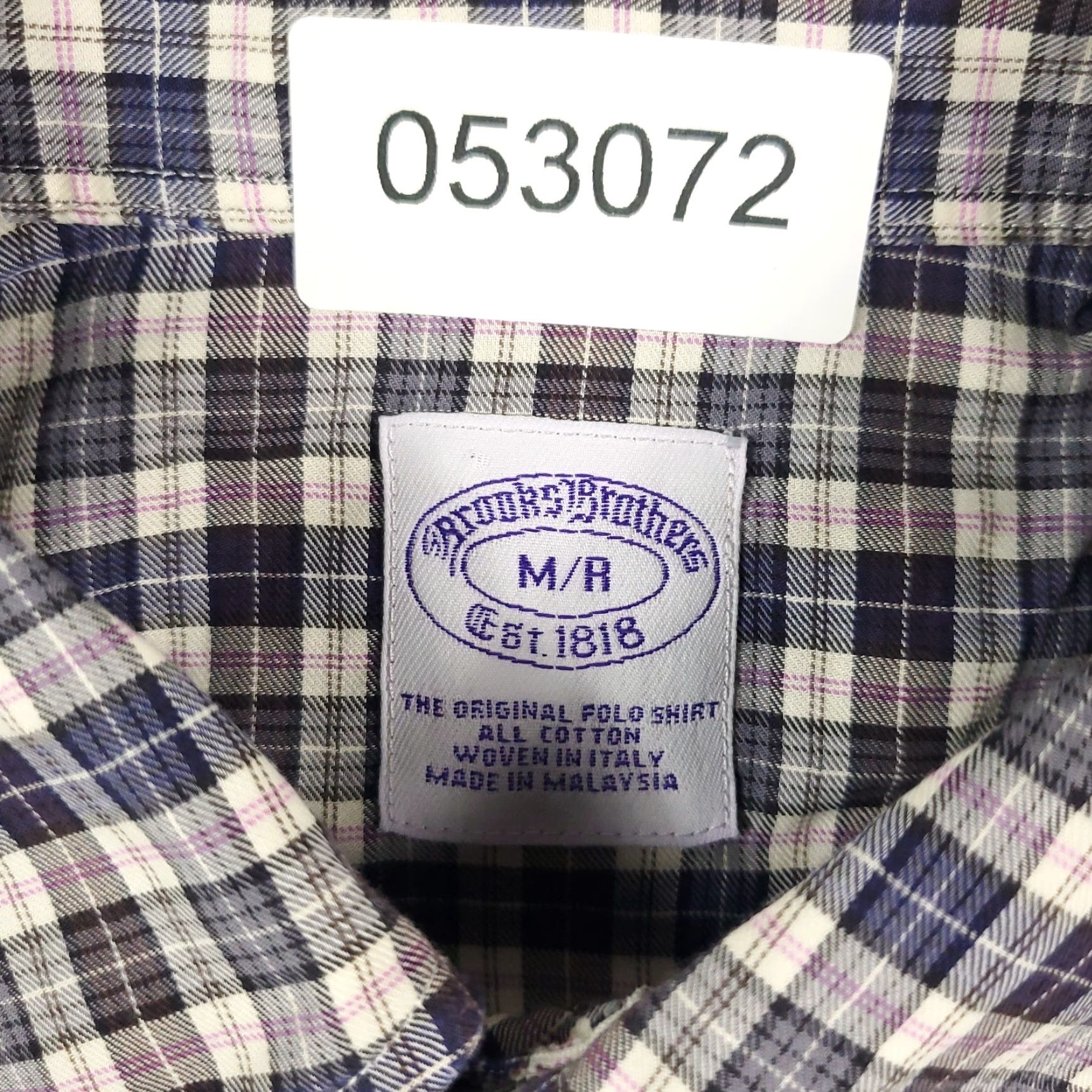 Brooks Brothers Brooks Brothers Shirt Mens Medium Blue Plaid Casual Button Up Long Sleeve Size US M / EU 48-50 / 2 - 6 Thumbnail