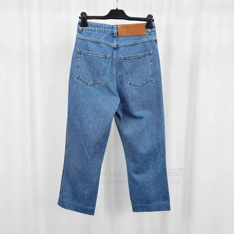 Loewe Loewe Washed Leather Patch Denim Pants Size 42" / US 20 - 2 Thumbnail