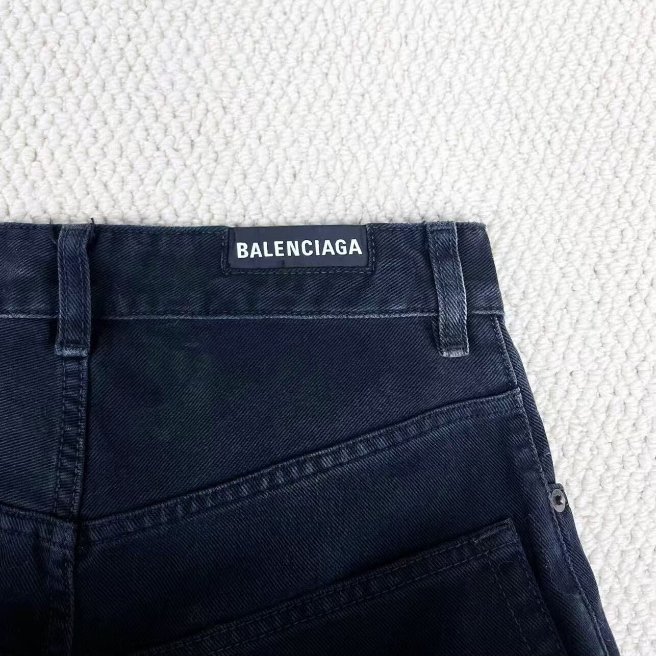 Balenciaga Balenciaga Black Baggy Denim Trousers XXS Size US 26 / EU 42 - 4 Thumbnail