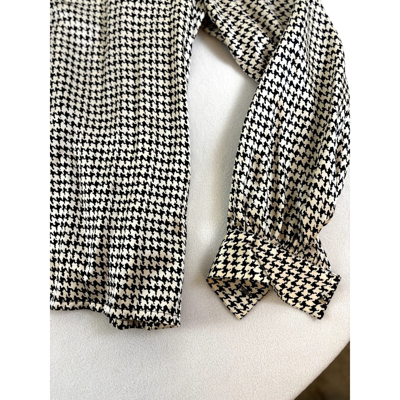 Other Mary Ann Restivo 100% Silk Size 12 Women's Collared w/Tie Lo Size XL / US 12-14 / IT 48-50 - 12 Thumbnail