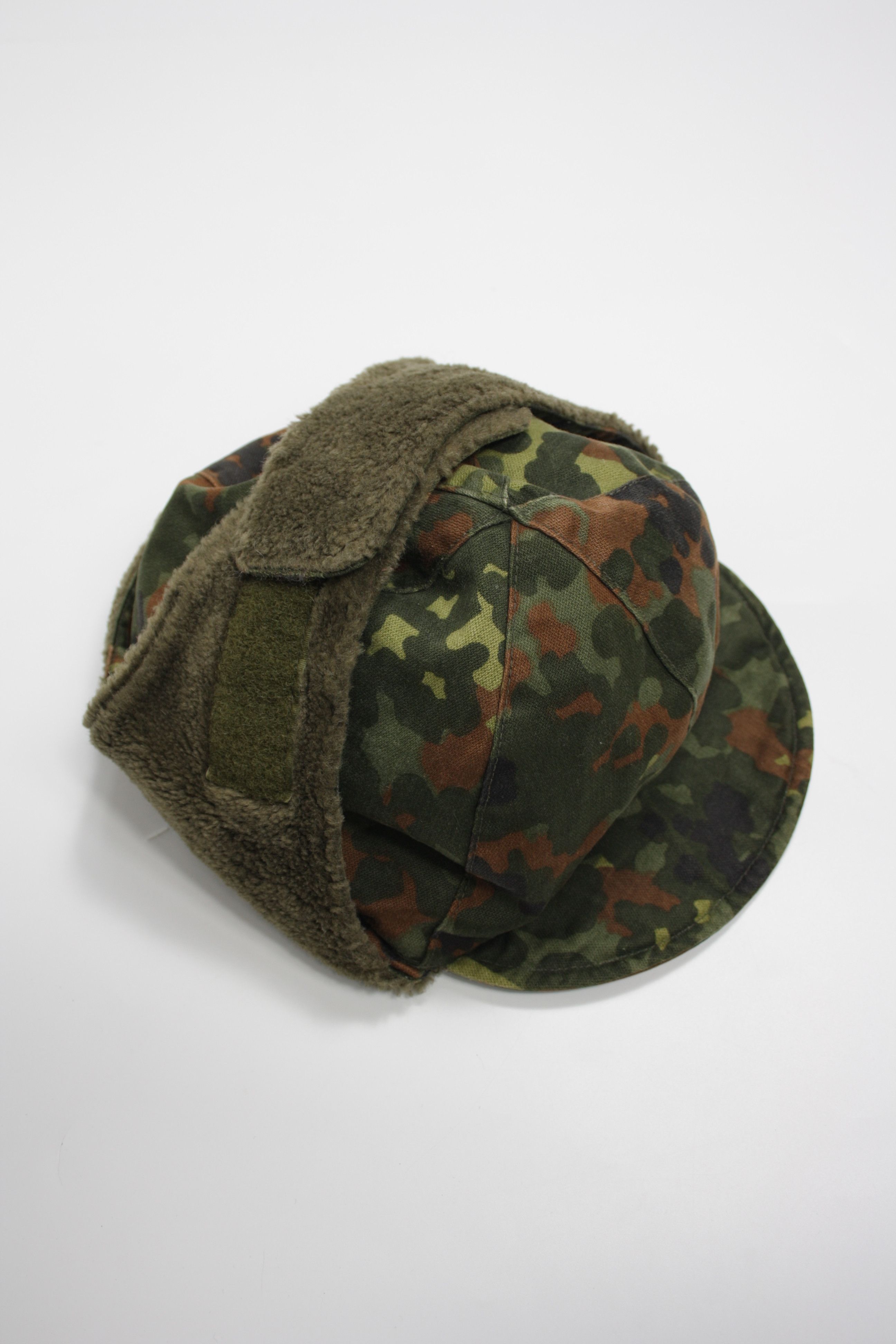 Vintage Schmidt & Harlieb German Army 90s Vintage Bomber Earflap Hat Size 36 - 7 Thumbnail