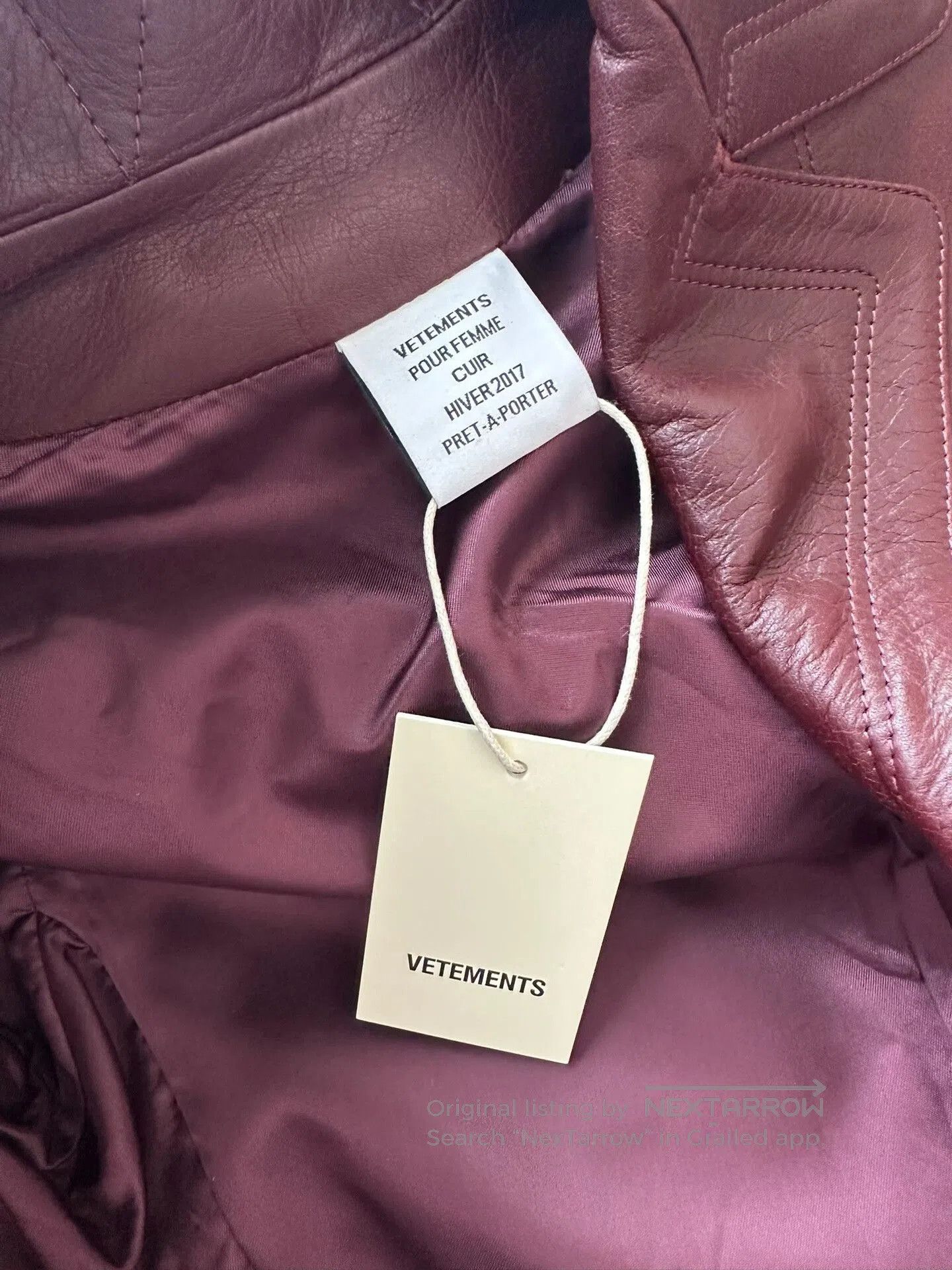 Vetements vetements fw16 vintage brown leather coat. Size US M / EU 48-50 / 2 - 3 Thumbnail