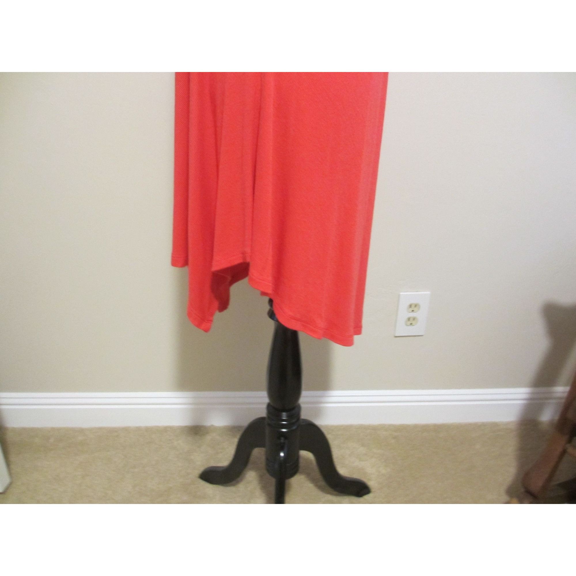 Other Cable & Gauge Red Asymmetrical Hem Tunic Top For Women 2X Size XXL / US 16-18 / IT 52-54 - 5 Thumbnail