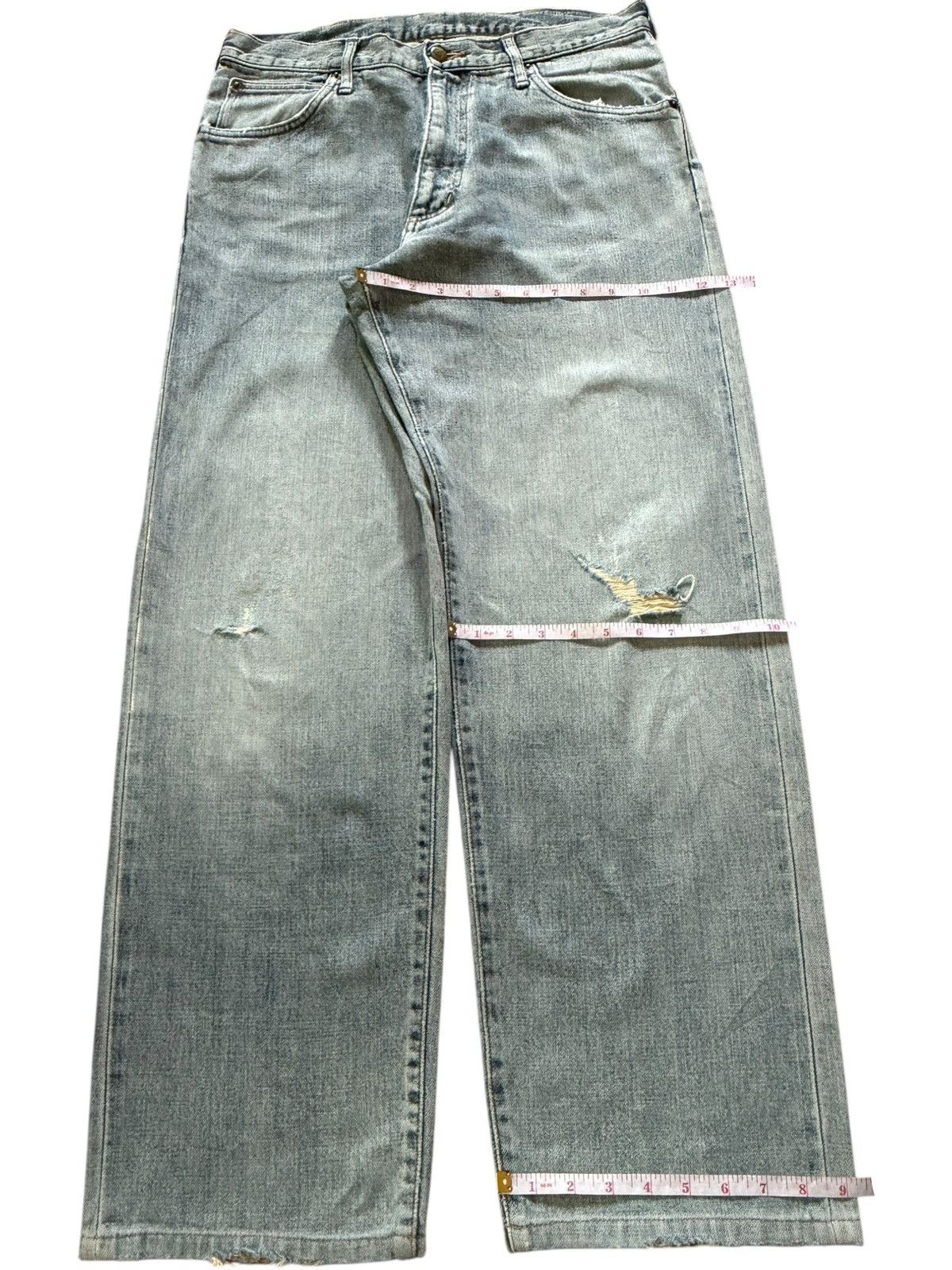 Wrangler Vintage Wrangler Rusty Wash Distress Baggy Jeans Size US 31 - 8 Thumbnail