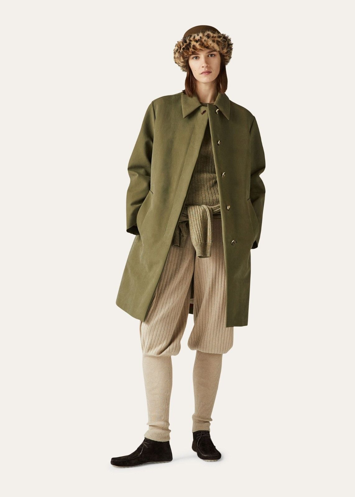 Loro Piana o1srvl11e1124 Single-Breasted Coat in Green Size XS / US 0-2 / IT 36-38 - 7 Thumbnail