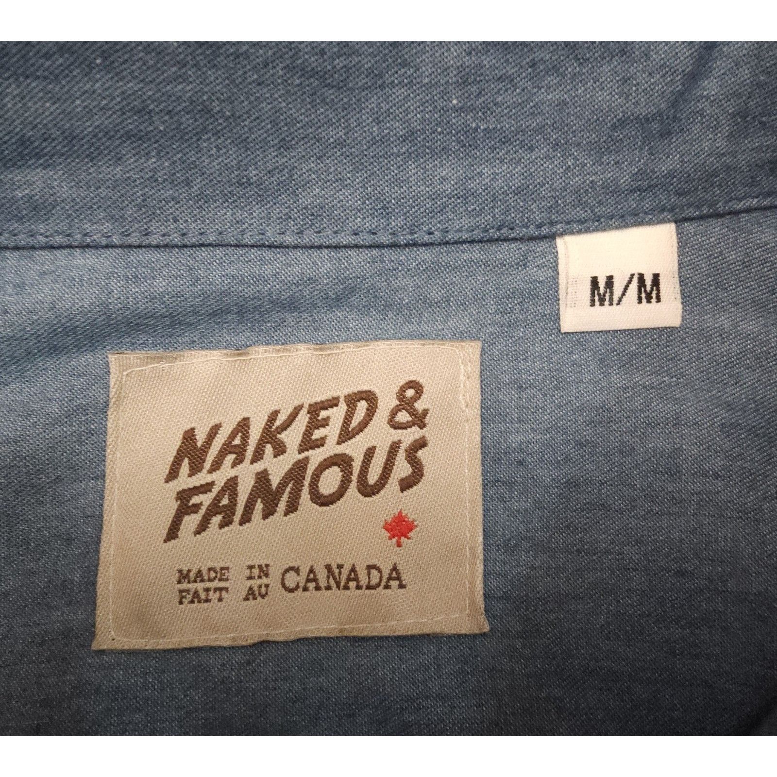 Naked & Famous Naked and Famous Shirt Denim Cotton Long Sleeve Button Down Size US M / EU 48-50 / 2 - 3 Thumbnail