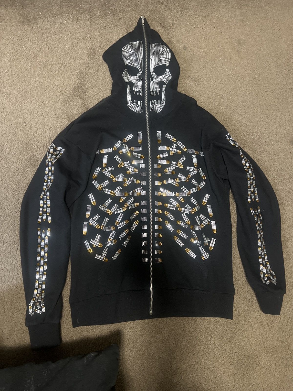 Japanese Brand Rhinestone skeleton zip up Size US L / EU 52-54 / 3 - 1 Preview