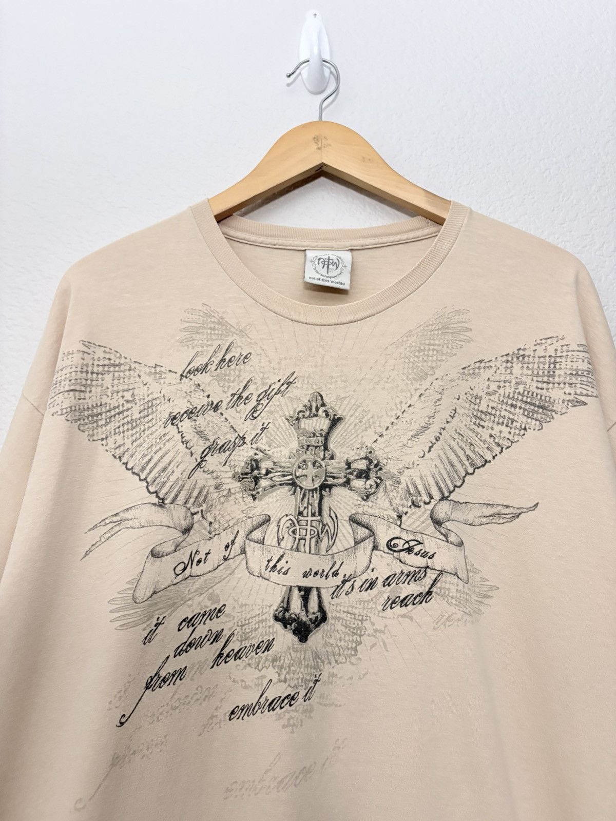 Vintage 90’s Not of This World Vintage Grail Jesus Tee Size US XL / EU 56 / 4 - 2 Thumbnail