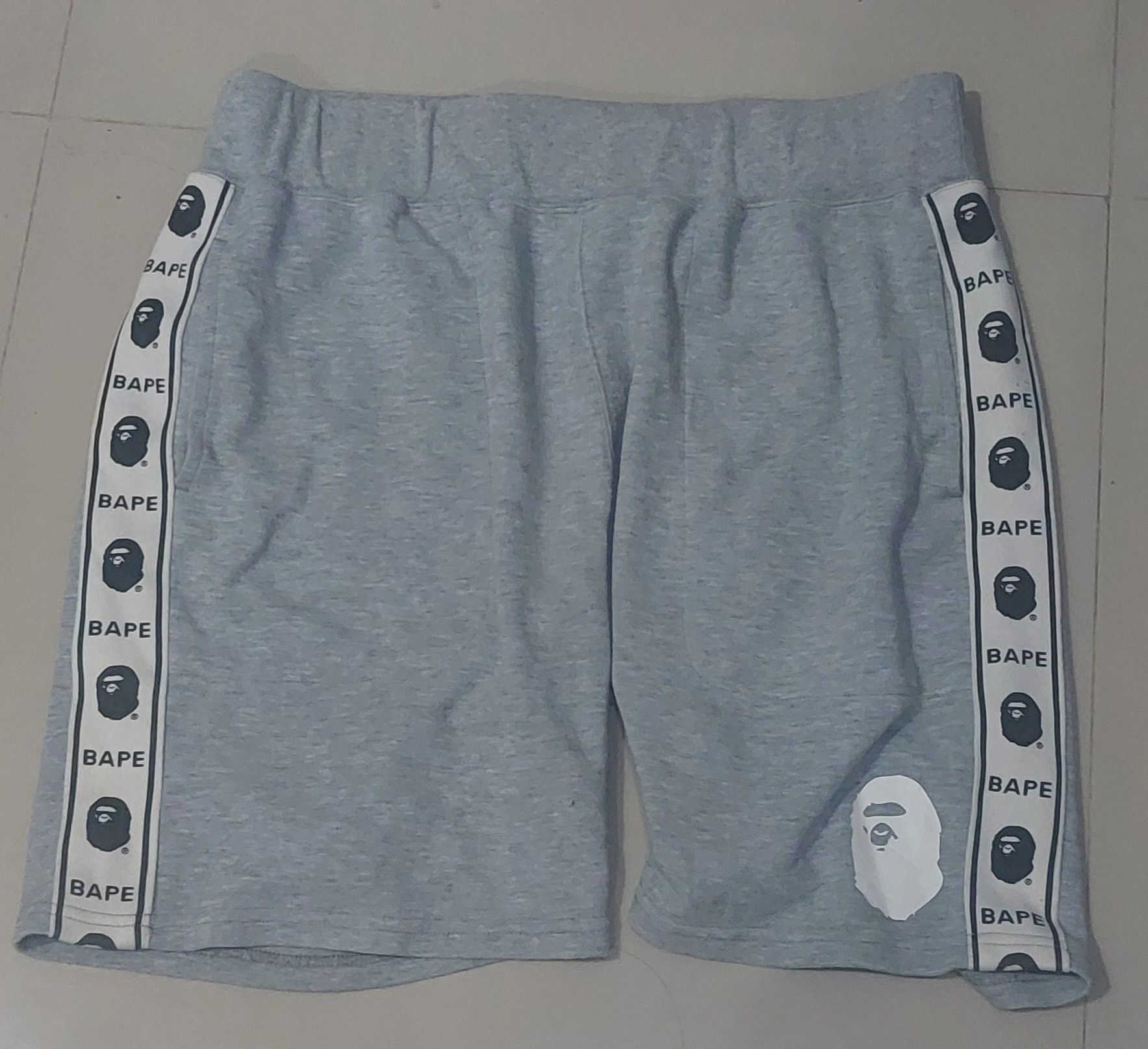 Image of Bape Shorts in Grey, Men's (Size 38)