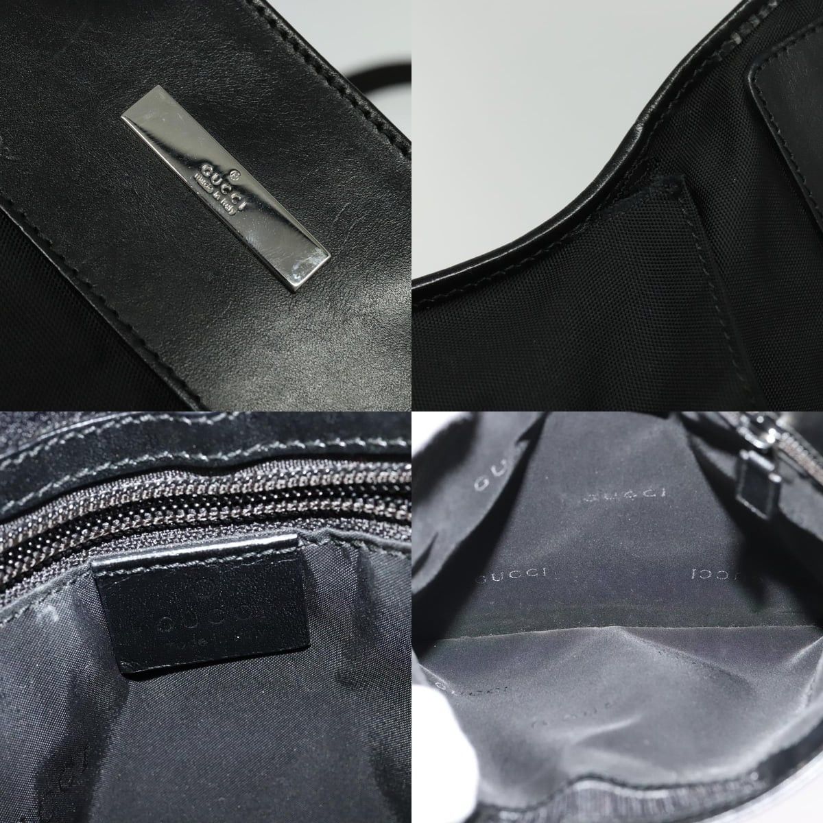Gucci GUCCI Shoulder Bag Nylon Black Silver 019 019 Size ONE SIZE - 11 Thumbnail