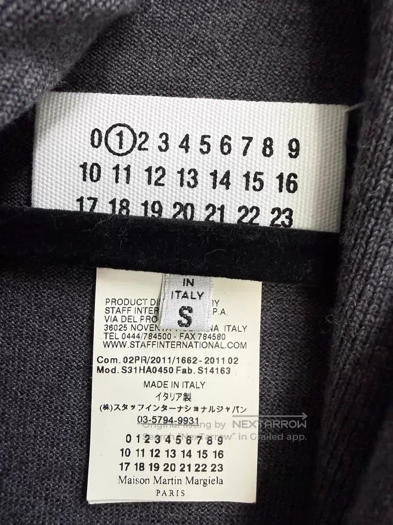 Maison Margiela maison margiela Double Layer Folded Wool Cardigan Size US S / EU 44-46 / 1 - 3 Thumbnail