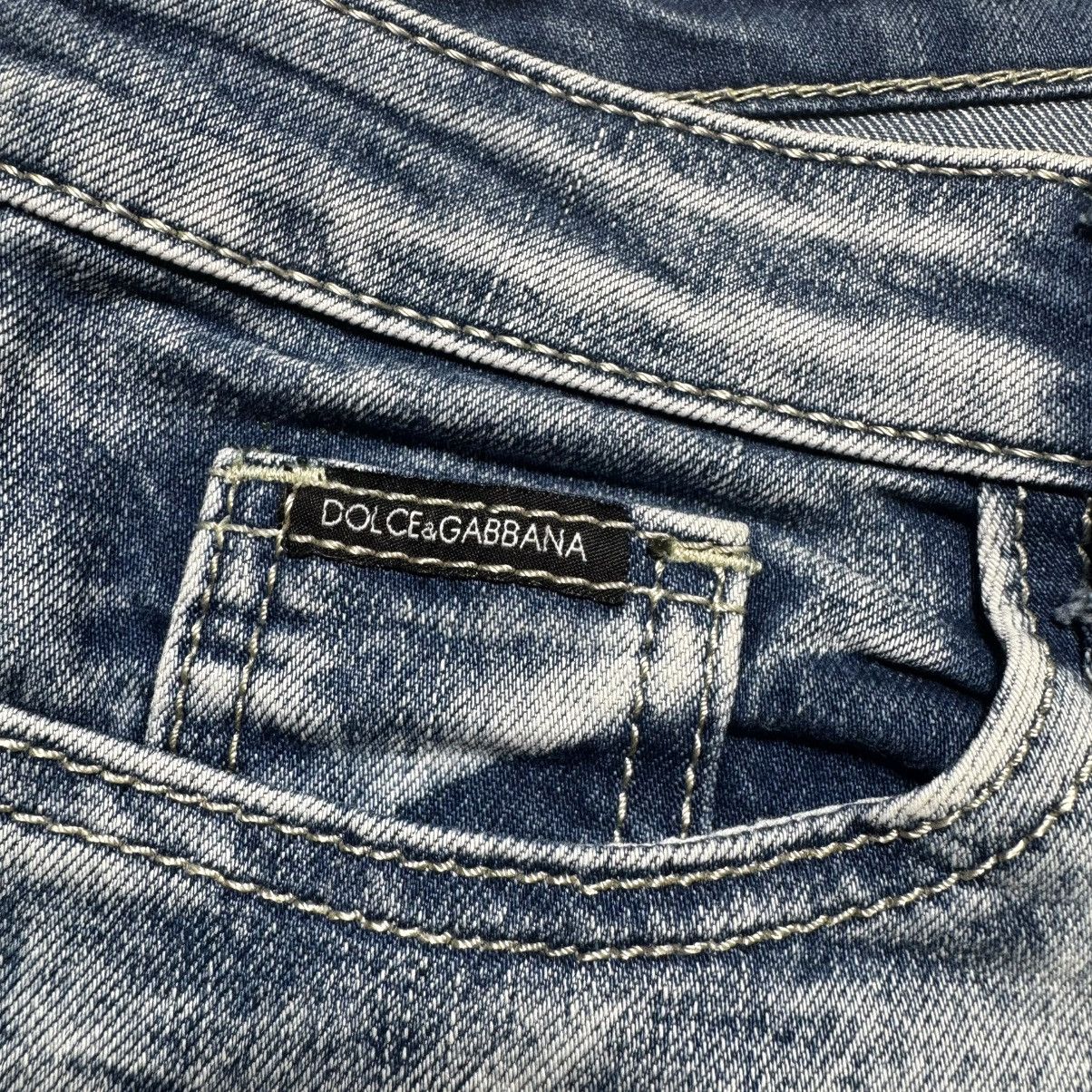 Dolce & Gabbana luxury dolce gabbana faded jeans with big logo rare Size 27" / US 4 / IT 40 - 12 Thumbnail