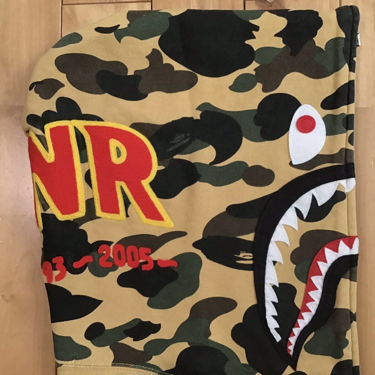 Bape BAPE 1st camo yellow shark full zip hoodie a bathing ape Size US XL / EU 56 / 4 - 4 Thumbnail