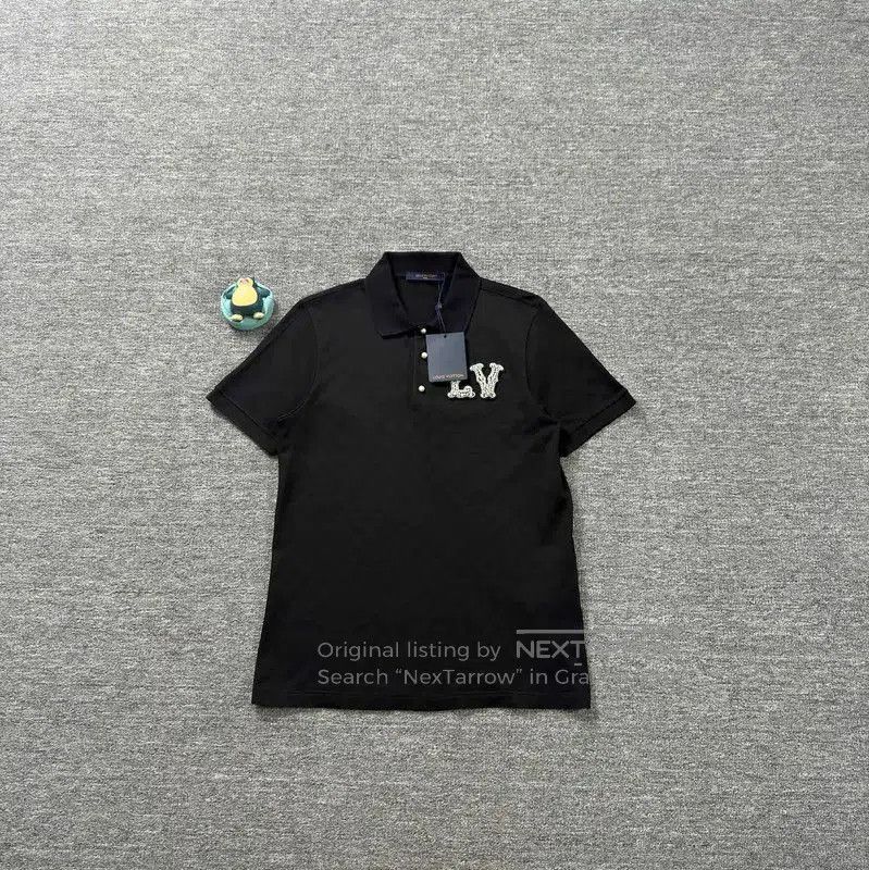 Louis Vuitton Louis Vuitton Black Cotton Men's Polo Shirt . Size US M / EU 48-50 / 2 - 1 Thumbnail