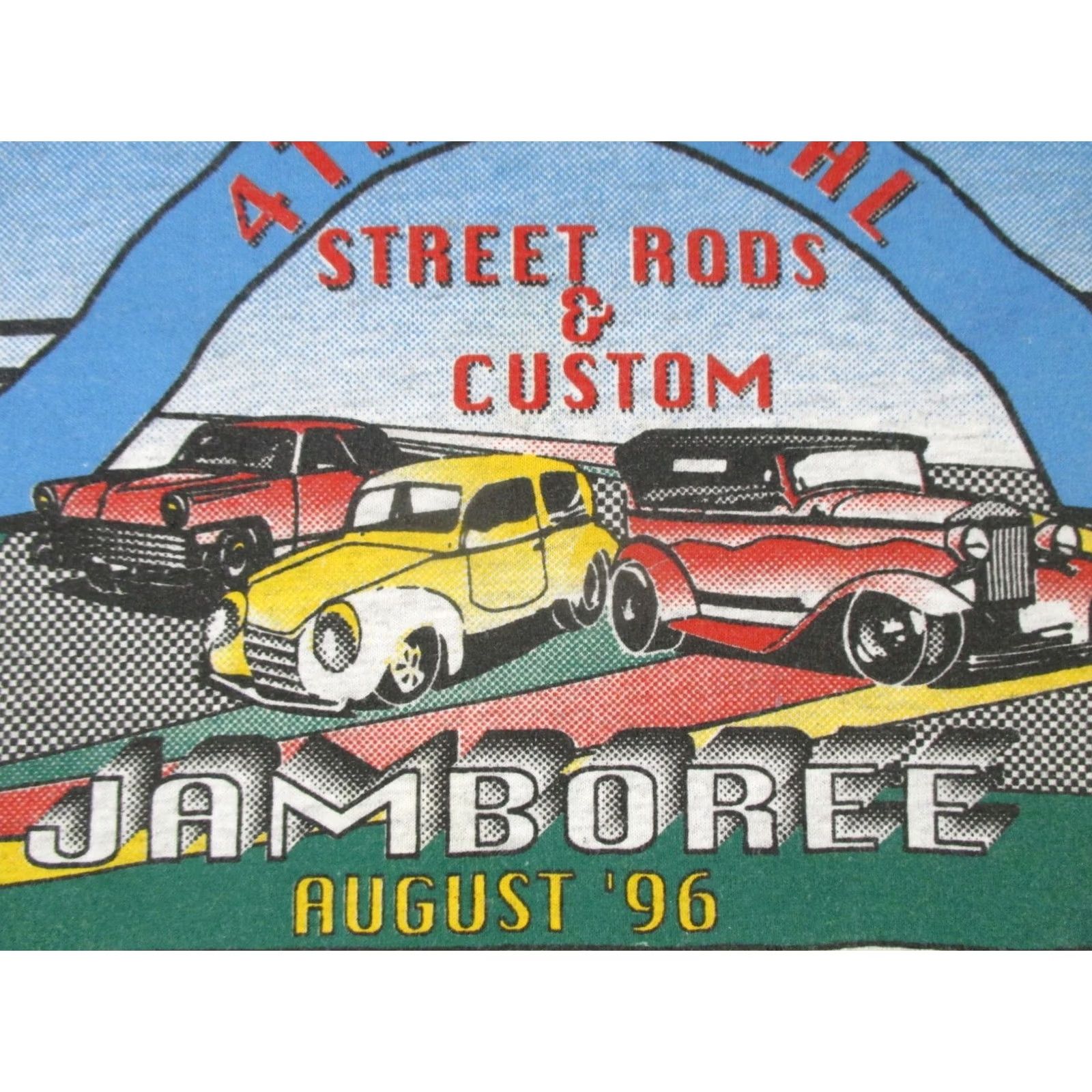 Vintage VINTAGE KEYSTONE NATIONAL STREET ROD JAMBOREE T-Shirt L/XL 80s 90s Mens Size US L / EU 52-54 / 3 - 6 Thumbnail