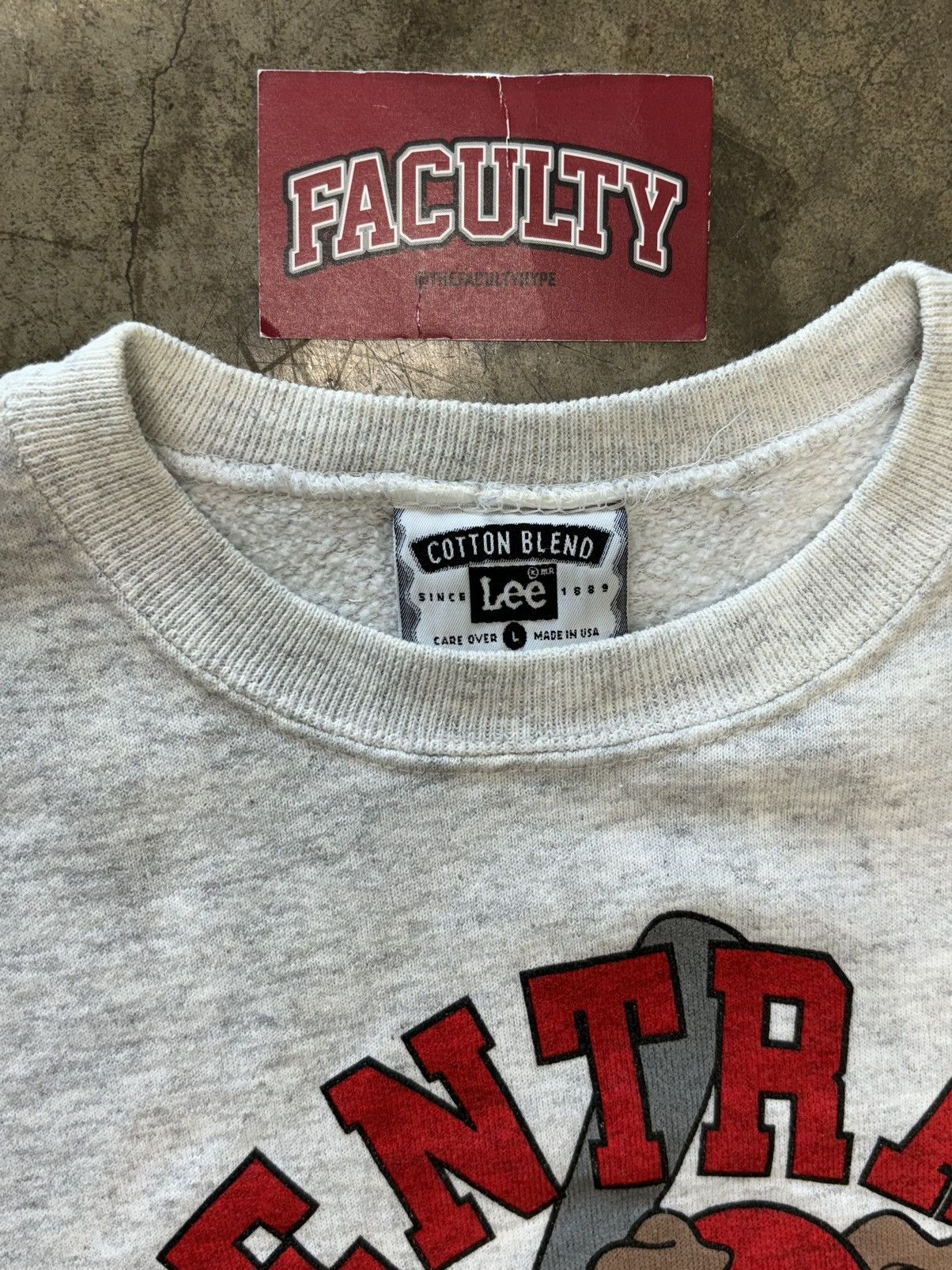 Vintage Vintage Central Bulldogs Cotton Blend Tee Lee Tag Large Size US L / EU 52-54 / 3 - 3 Thumbnail