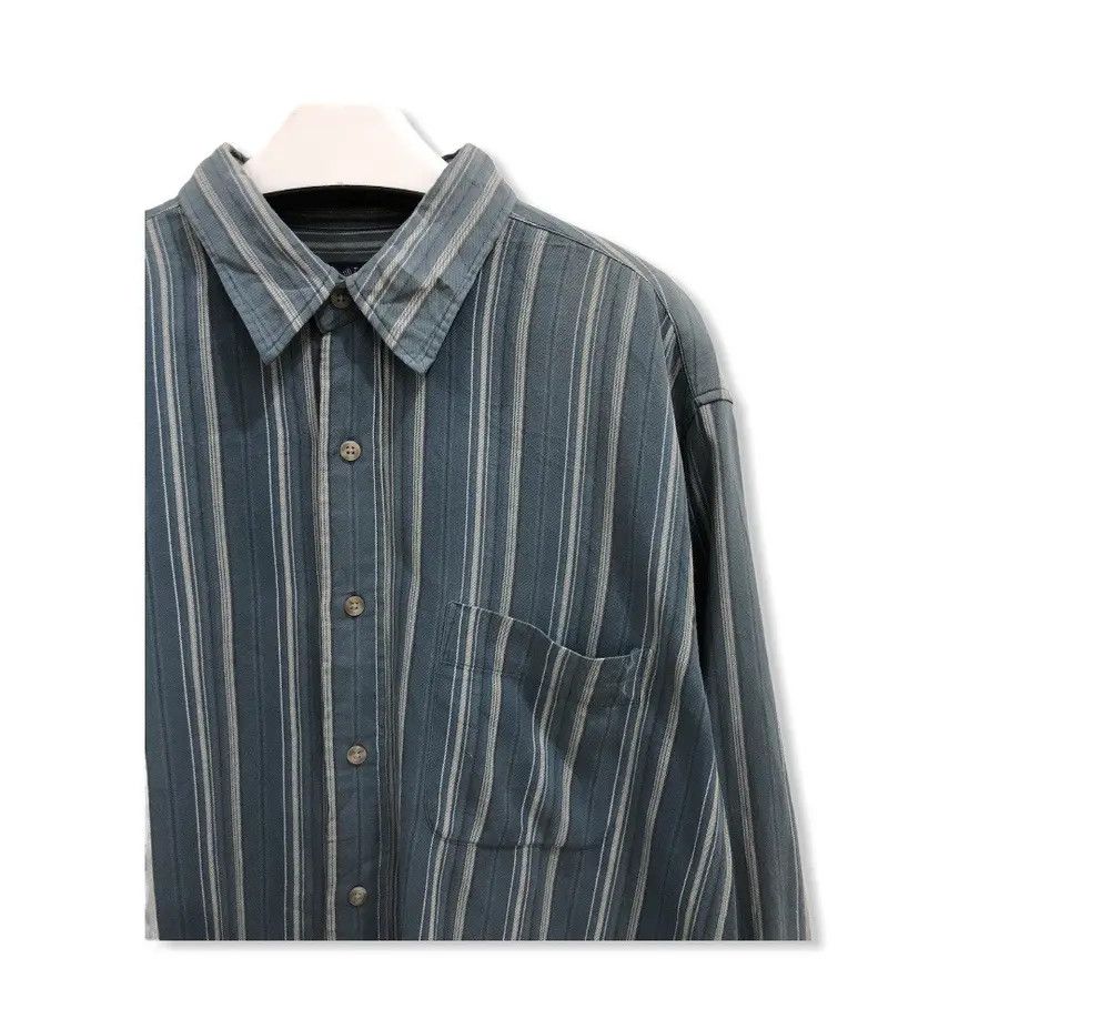 Flannel × Vintage Vintage Polo Club Striped Design Flannel Shirt 👕 Size US L / EU 52-54 / 3 - 2 Thumbnail
