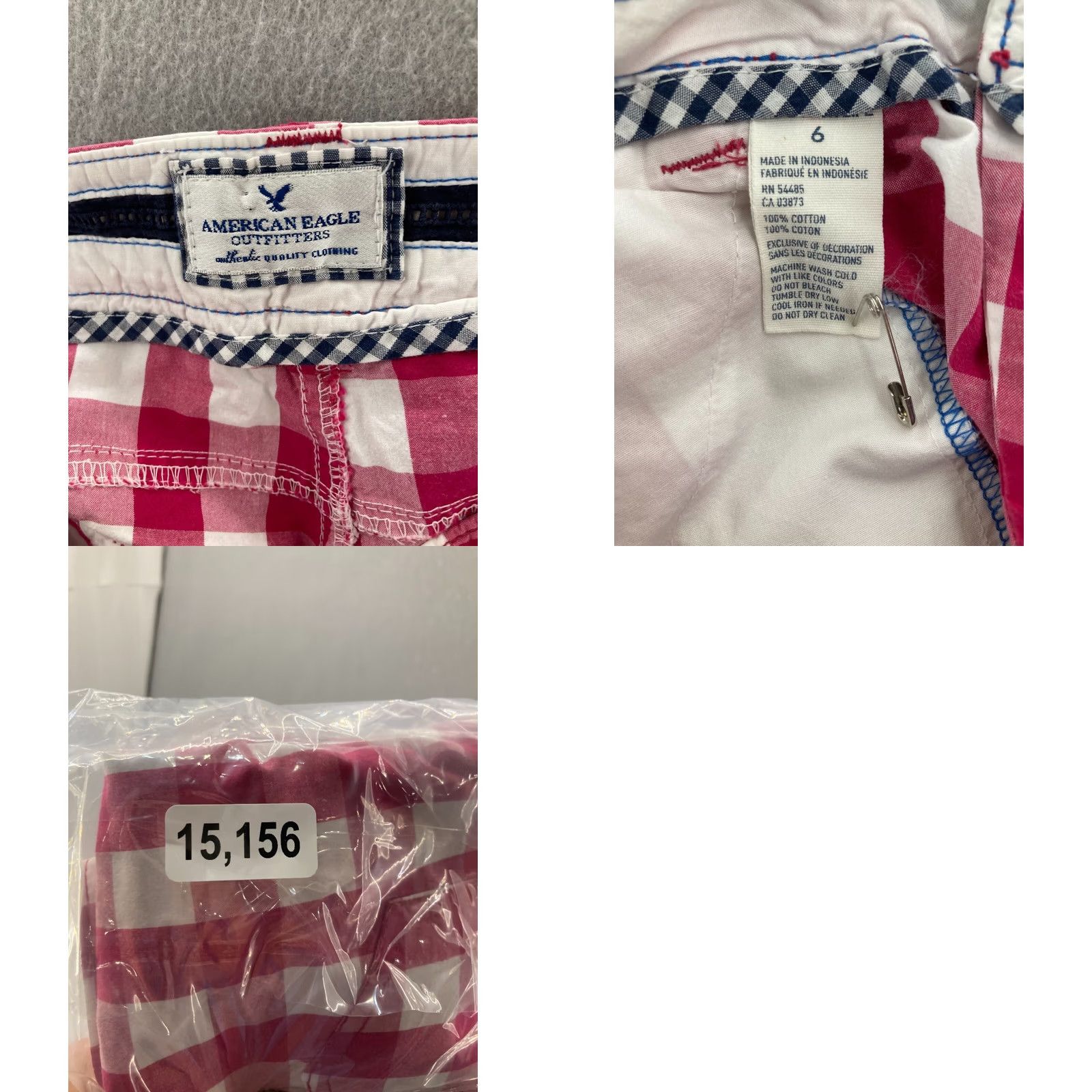 American Eagle Outfitters American Eagle Outfitters Bermuda Shorts Womens 6 Cotton Flat Front Bermuda Colorful 90s Mens Womens Size 28" / US 6 / IT 42 - 8 Thumbnail