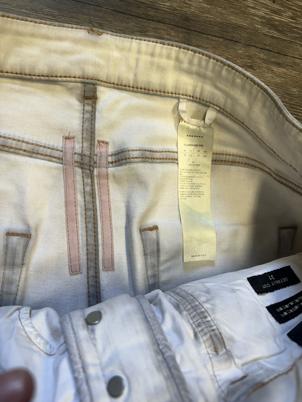 Rick Owens Drkshdw Rick Owens DRKSHDW Whites Denim Size US 31 - 4 Thumbnail
