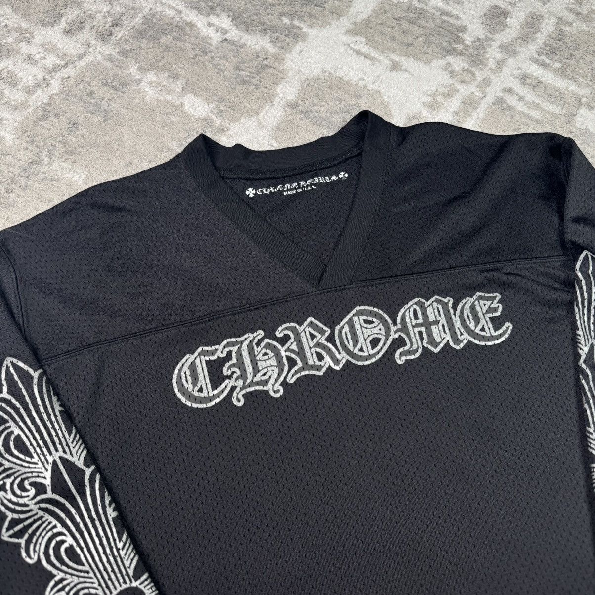 Chrome Hearts Mesh stadium floral long sleeve jersey Size US XXL / EU 58 / 5 - 11 Thumbnail