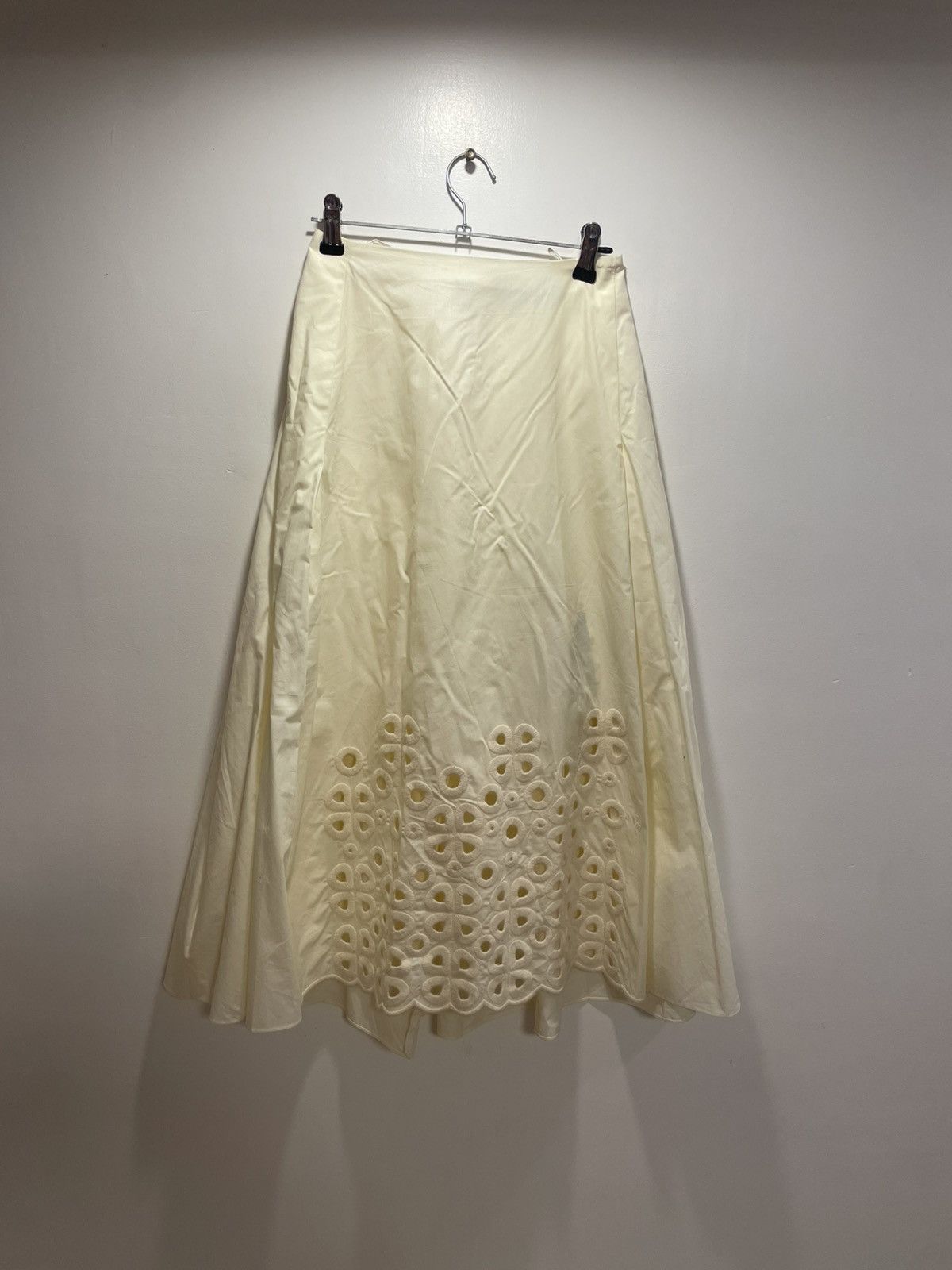 Fendi FENDI Taffeta and broderie anglaise flared skirt Size 24" / US 00 / IT 34 - 3 Thumbnail