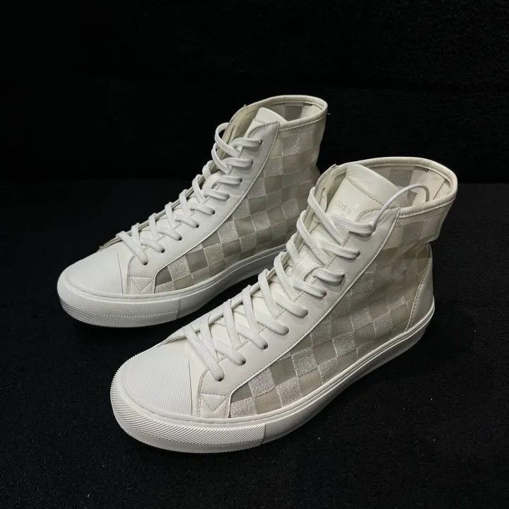 Louis Vuitton Louis Vuitton Tattoo Damier High-Top Sneakers -2508 Size US 8.5 / EU 41-42 - 1 Thumbnail