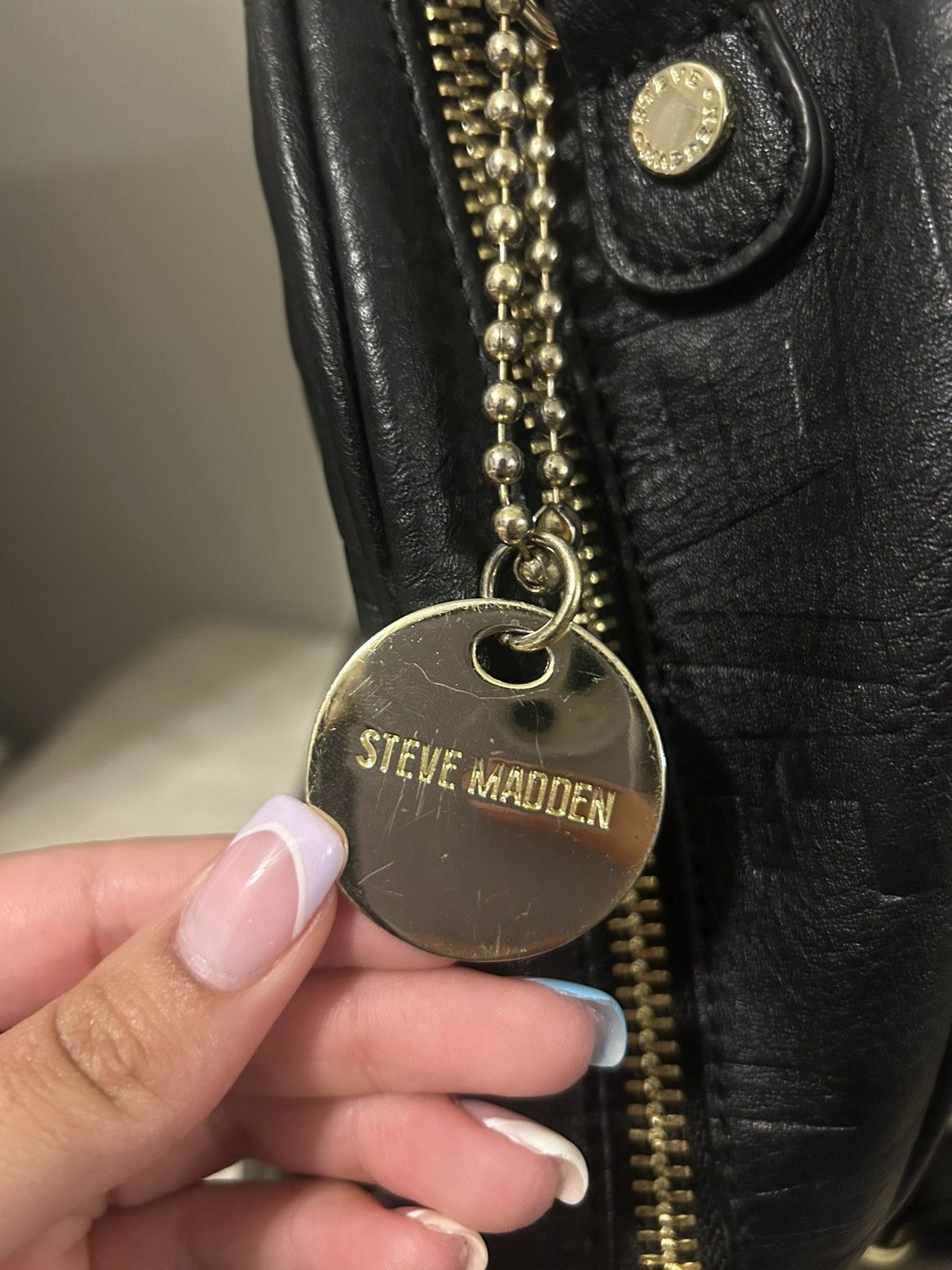 Steve Madden Steve Madden Logomania Black Mini Backpack Size ONE SIZE - 6 Thumbnail