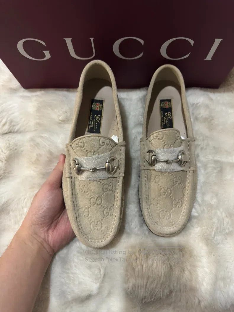 Gucci Guicci Full Print Suede Loafers Size US 6 / EU 39 - 5 Thumbnail