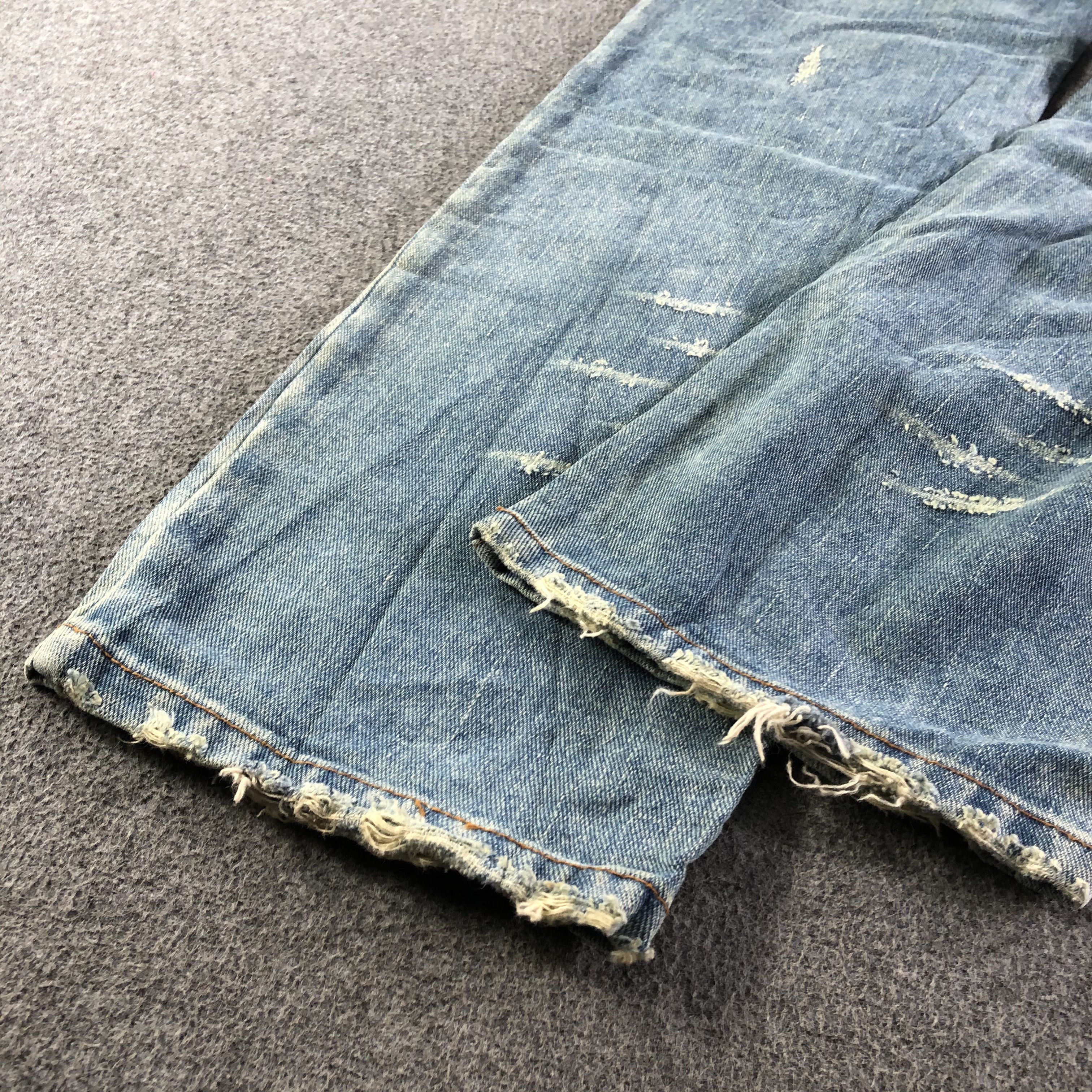 Levi's Vintage Japan Distress Jeans-J4606 Size US 34 / EU 50 - 5 Thumbnail
