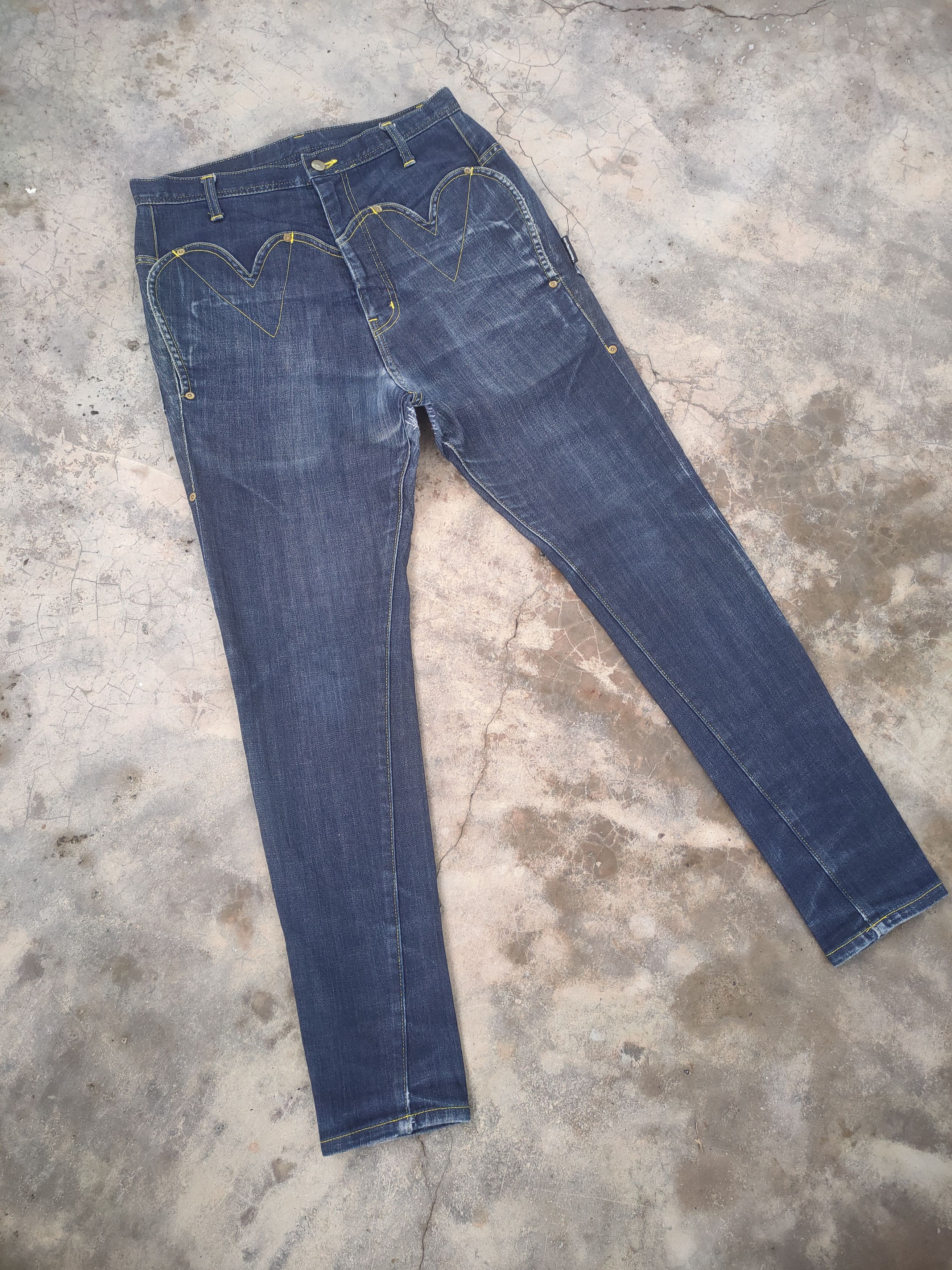 Issey Miyake × Jean × mercibeaucoup MERCIBEAUCOUP BY ISSEY MIYAKE JEAN DENIM PANTS Size US 32 / EU 48 - 2 Thumbnail